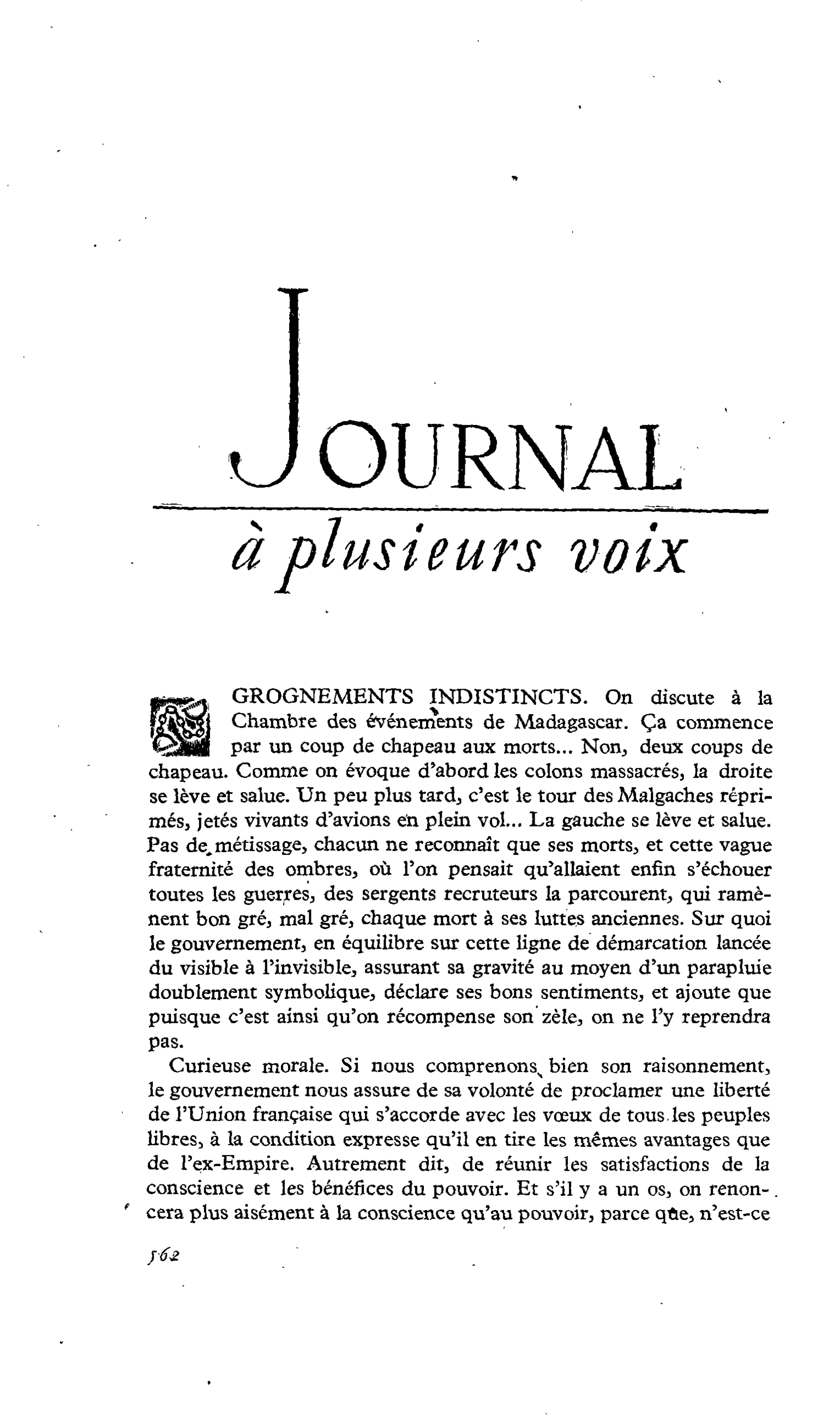 GROGNEMENTS INDISTINCTS