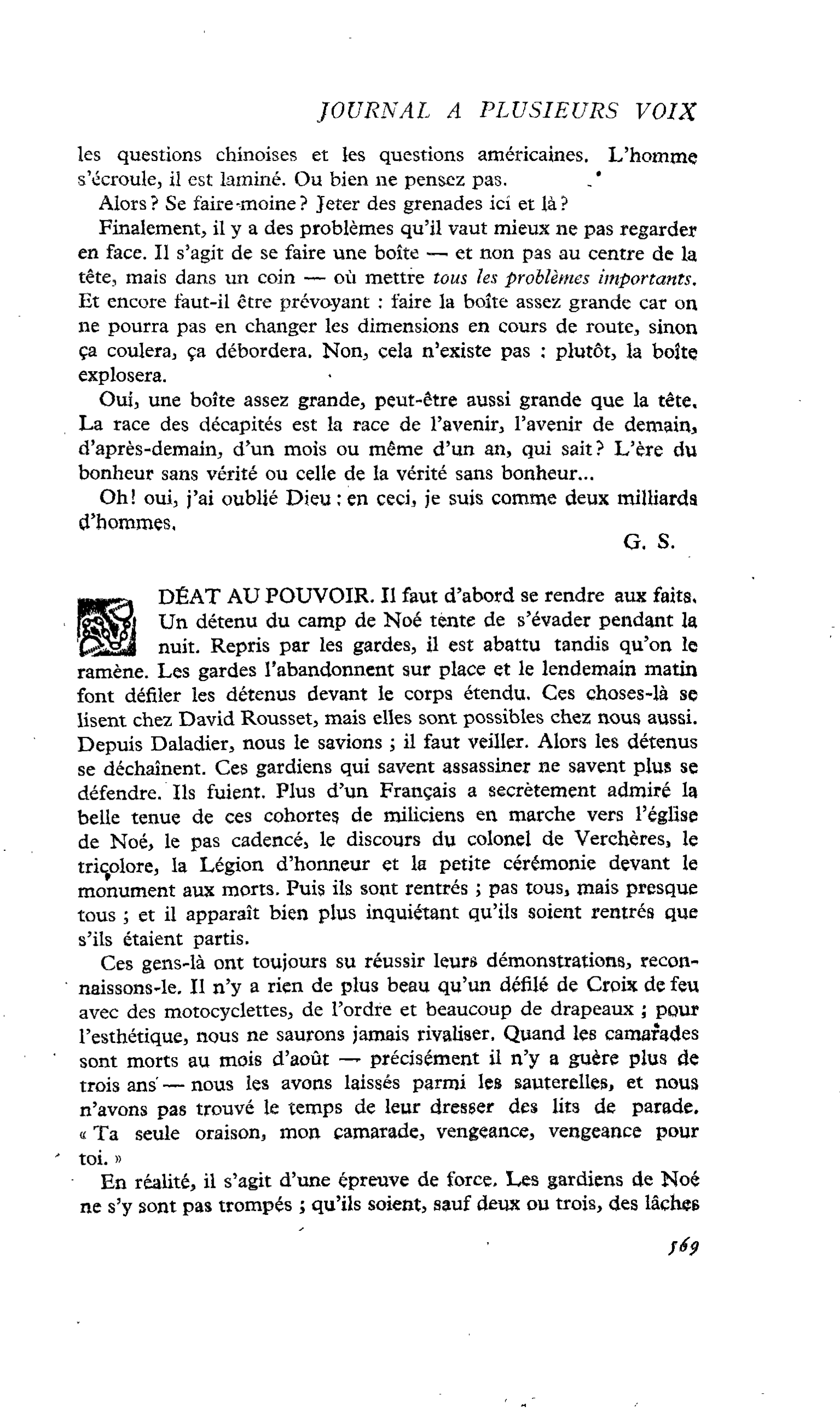 DÉAT AU POUVOIR