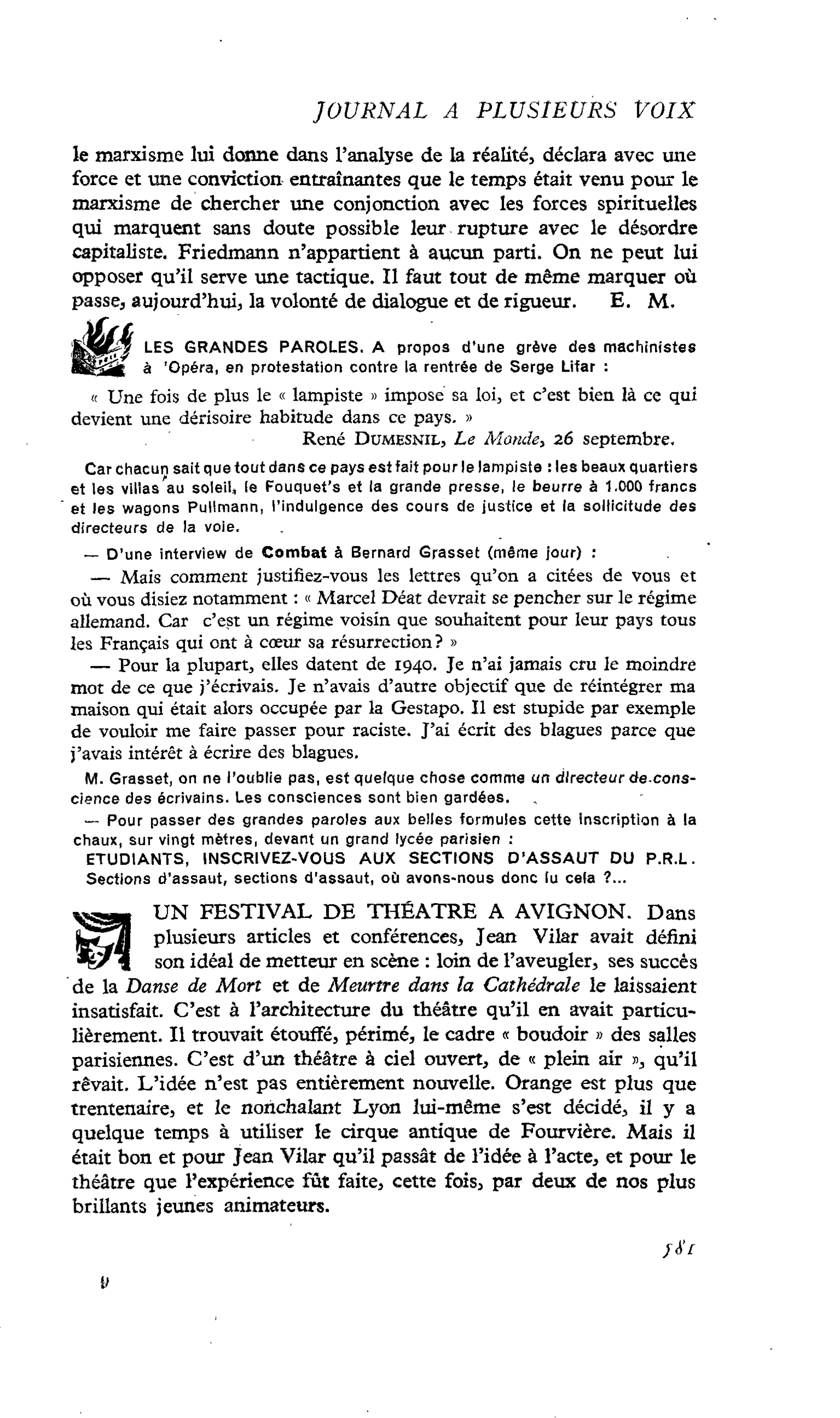 LES GRANDES PAROLES