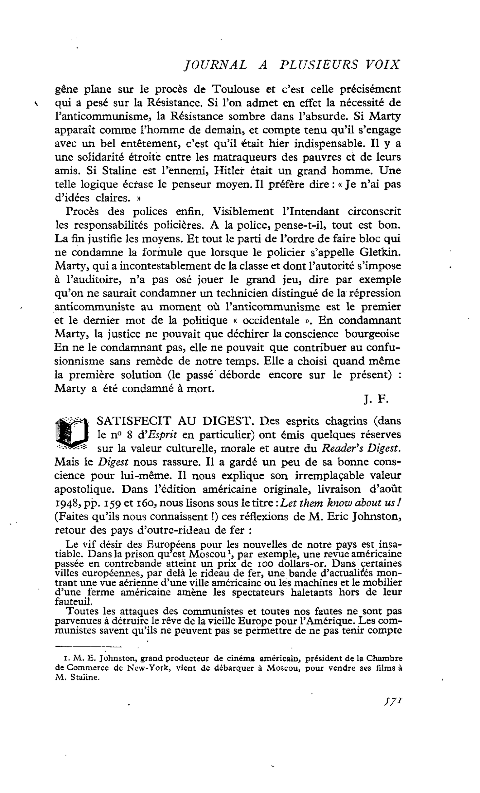 SATISFECIT AU DIGEST