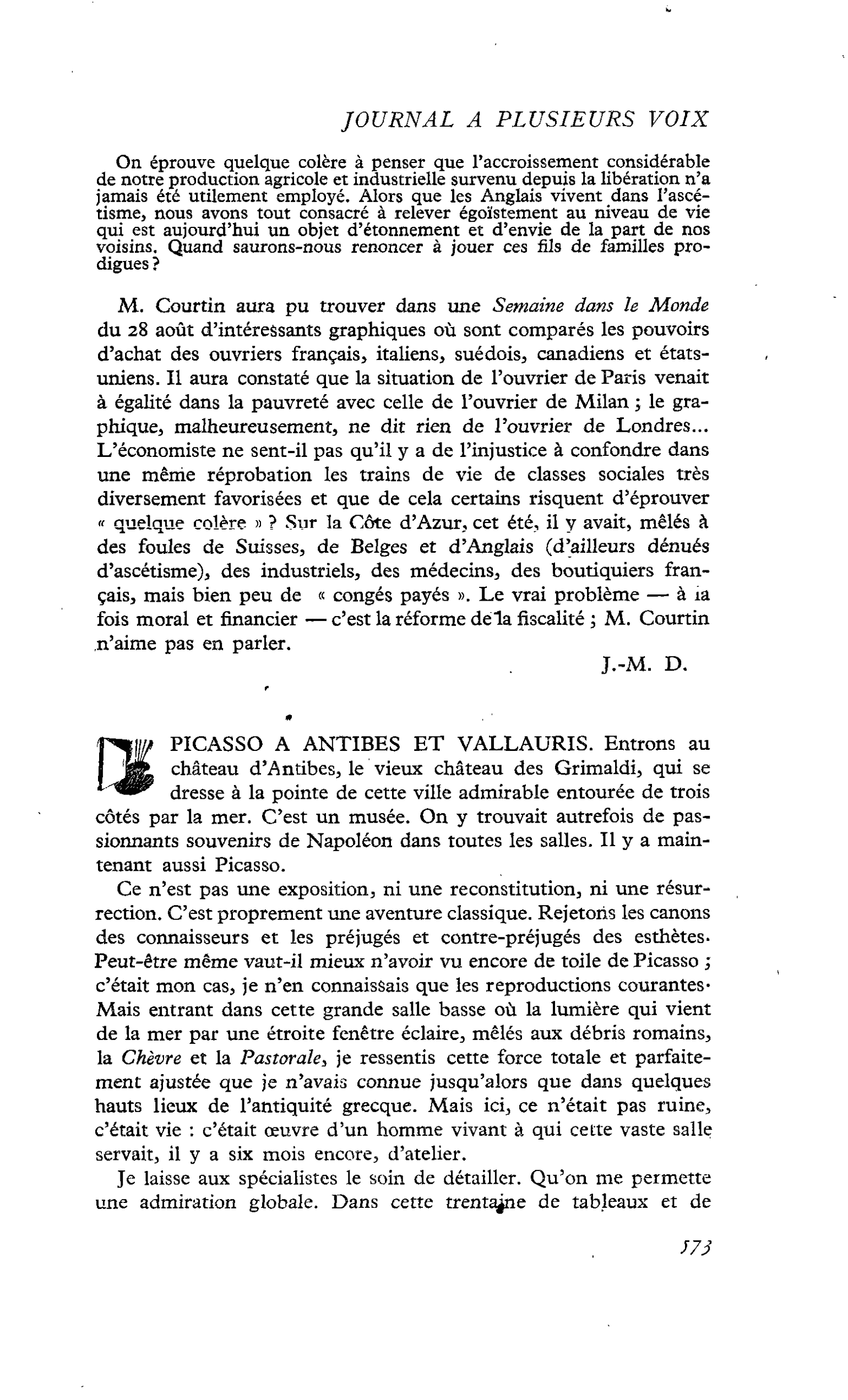 PICASSO A ANTIBES ET VALLAURIS