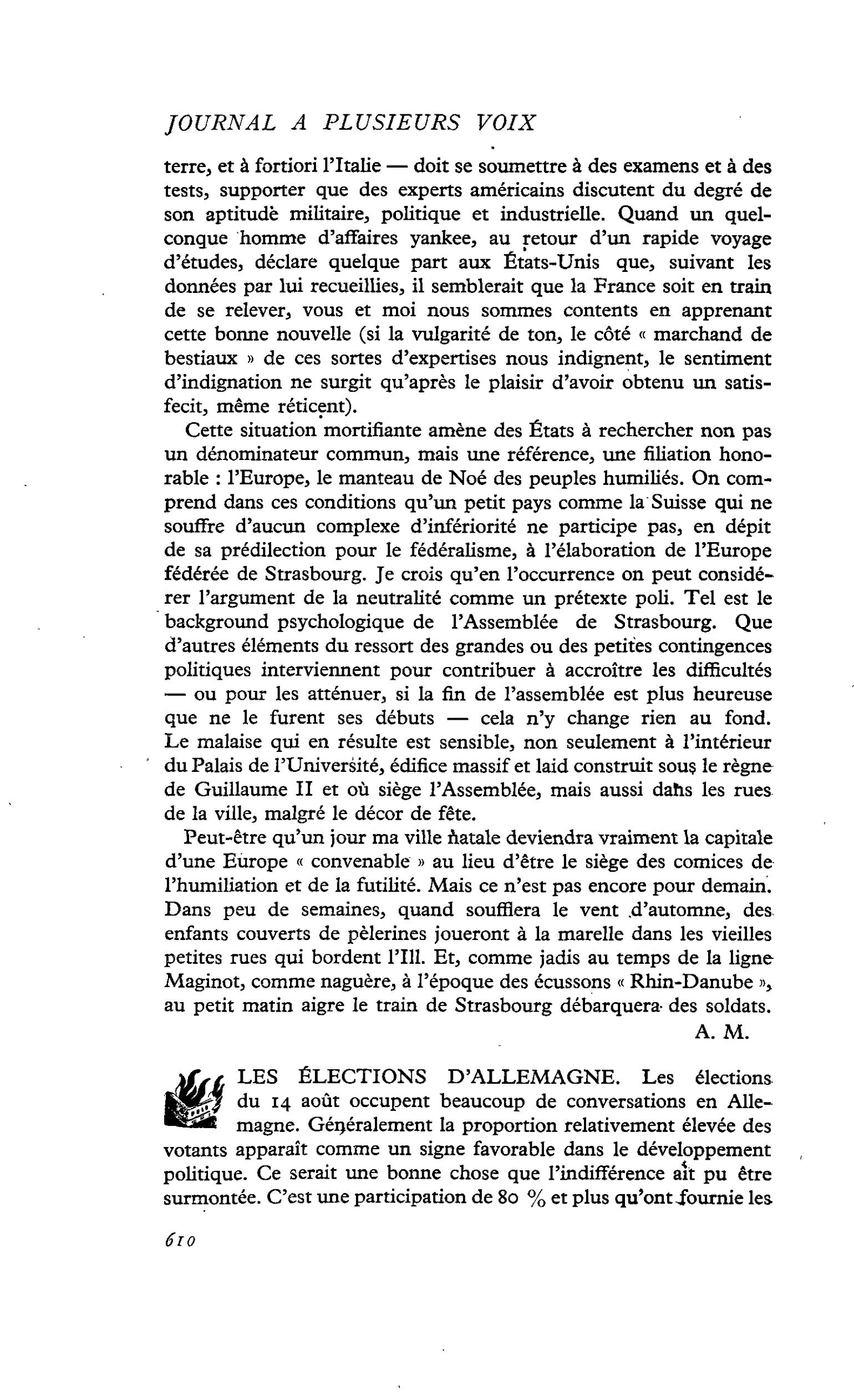 LES ÉLECTIONS D’ALLEMAGNE