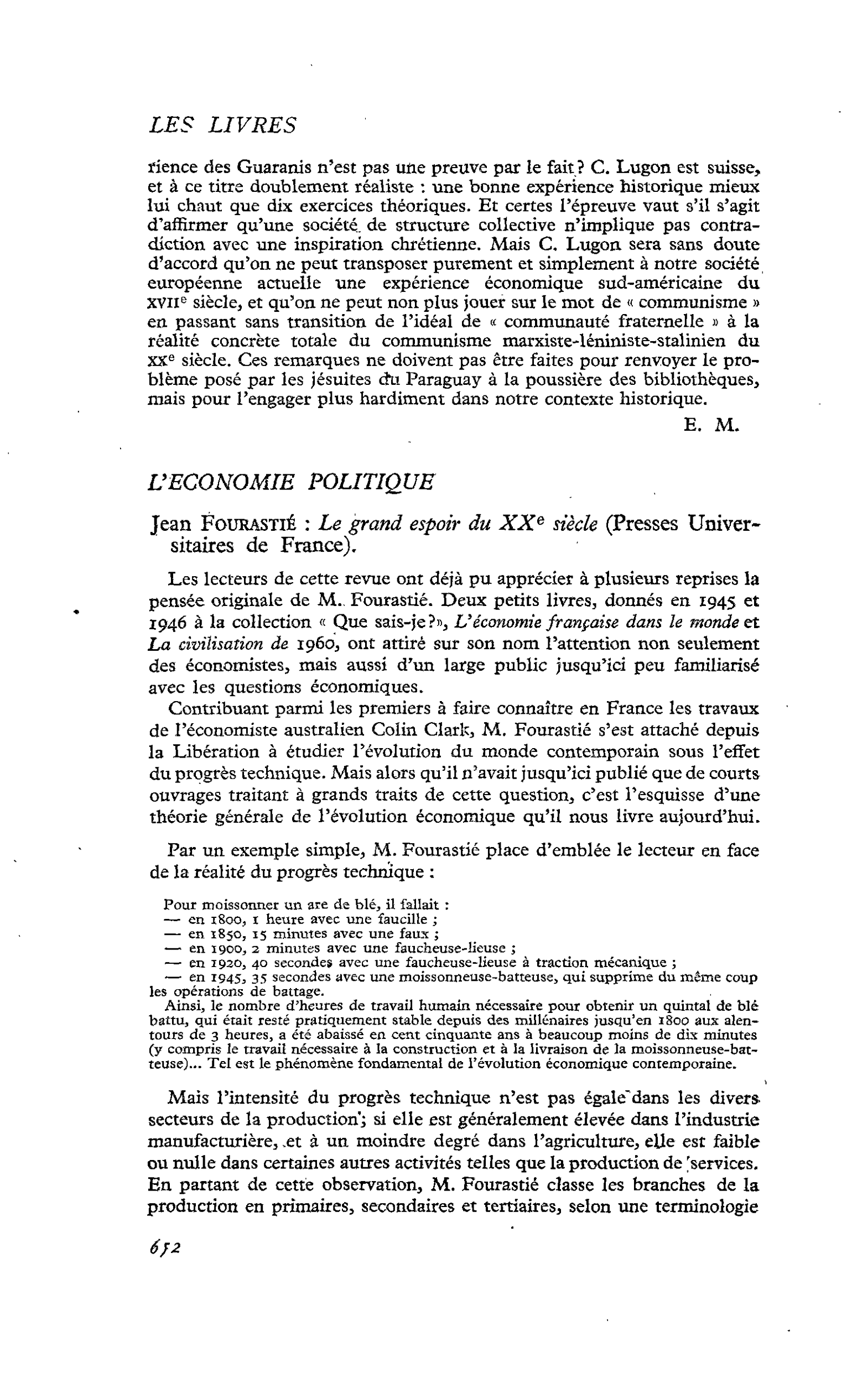 Jean Fourastié : Le grand espoir du XXe siècle (Presses Universitaires de France)