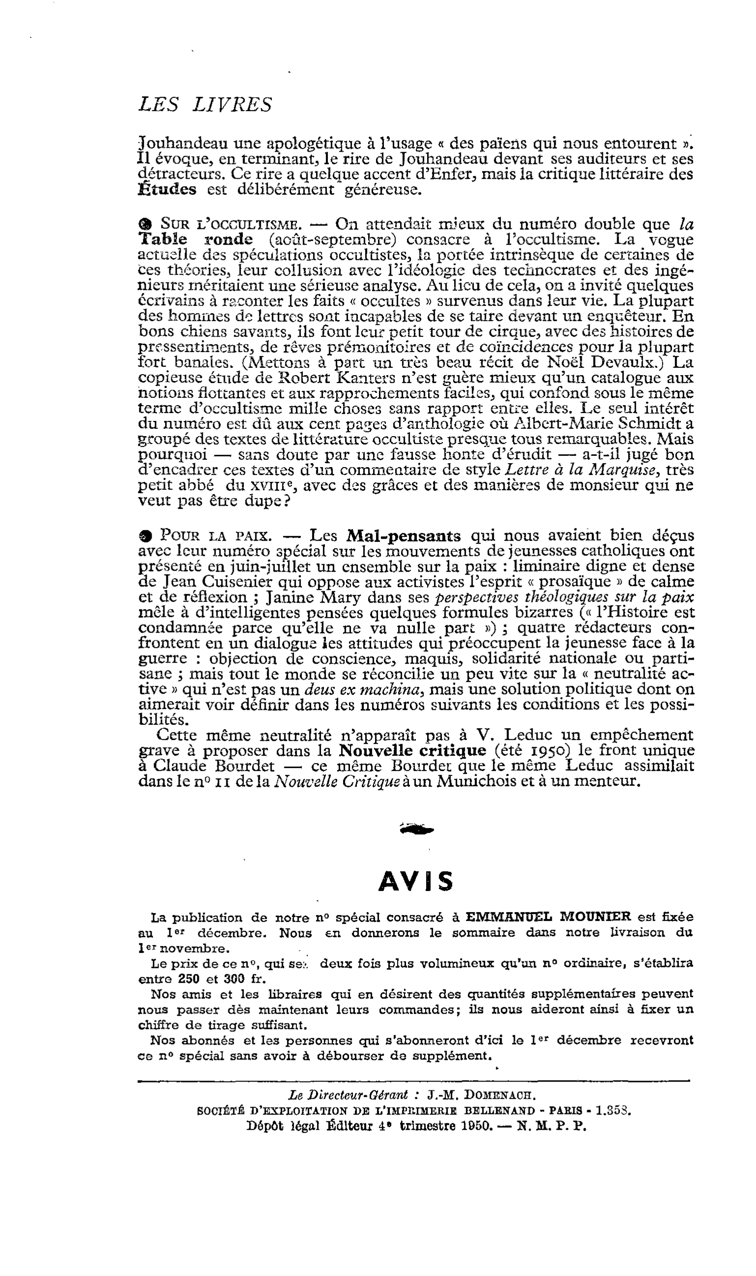 Sur l’occultisme