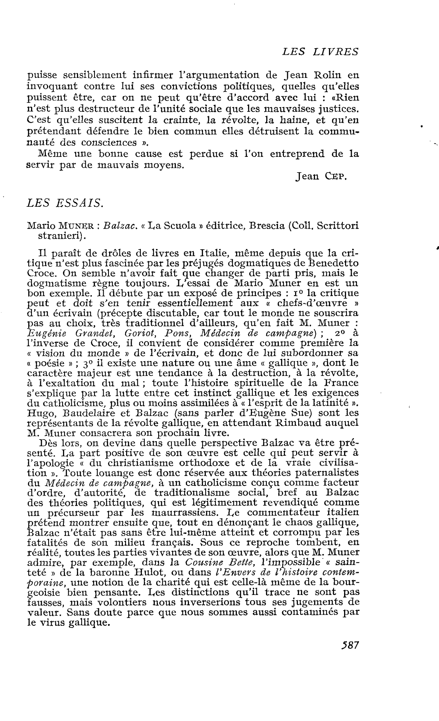 Mario Muner : Balzac. « La Scuola » éditrice, Brescia