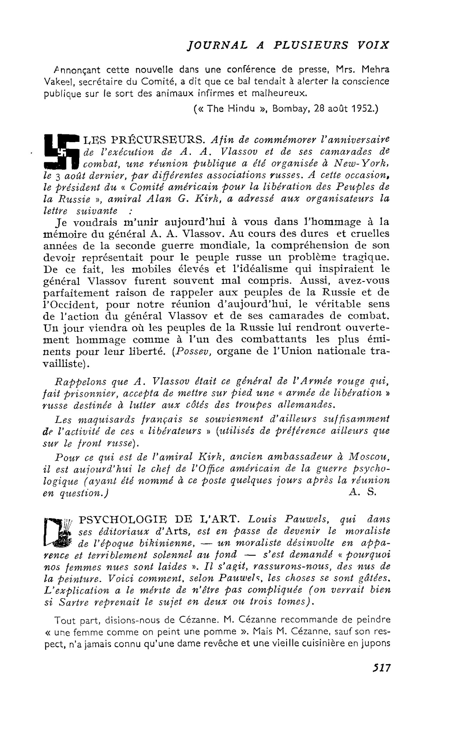 LES PRÉCURSEURS