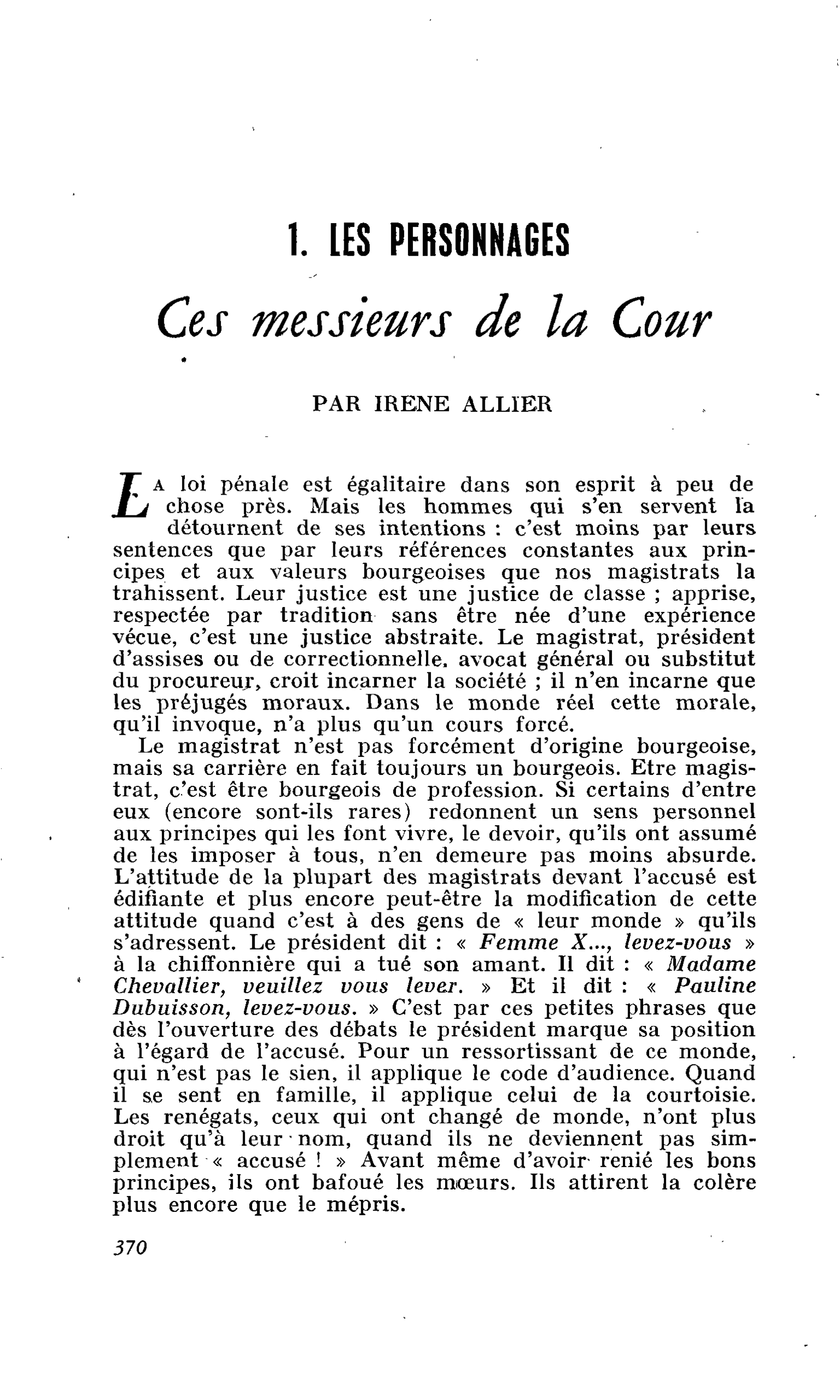 Ces messieurs de la Cour