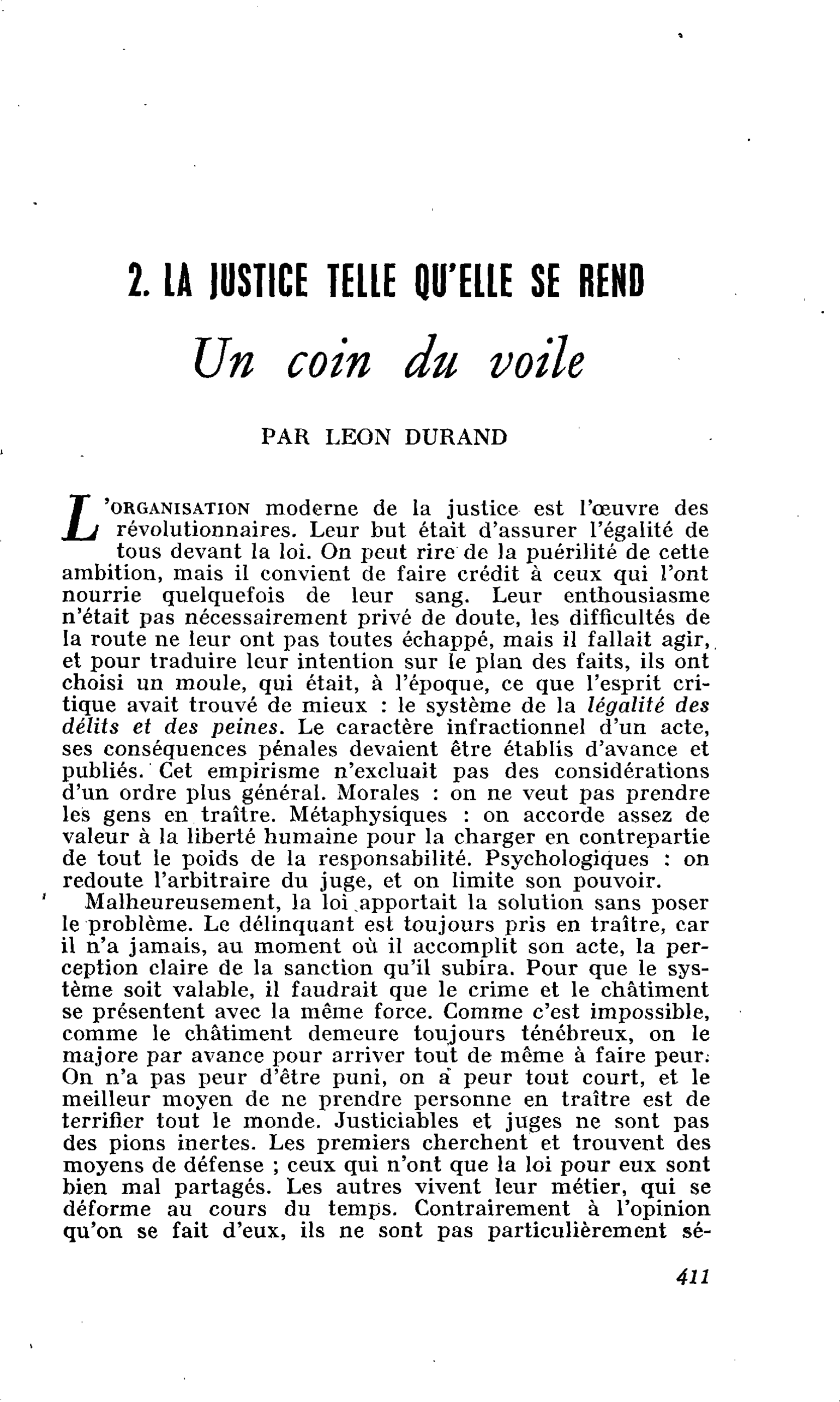 Un coin du voile