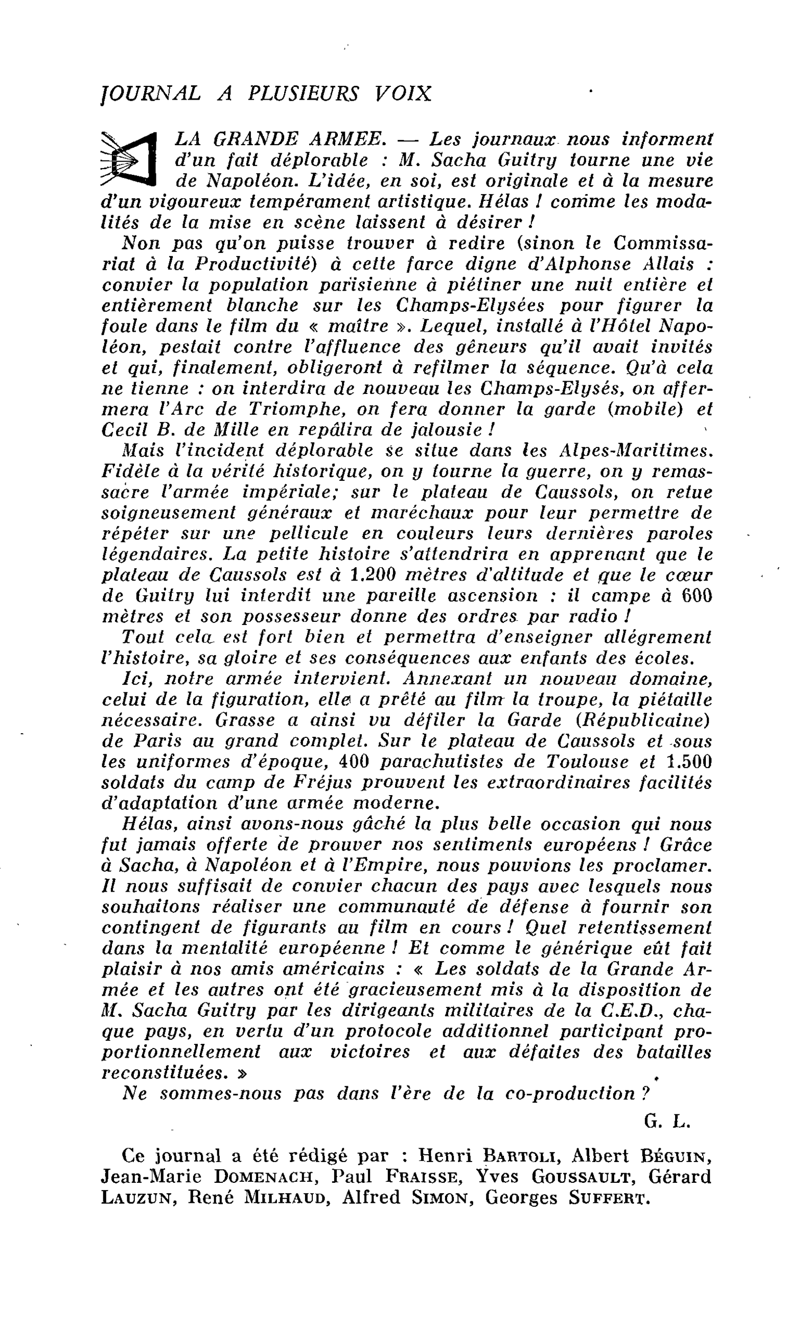 LA GRANDE ARMEE