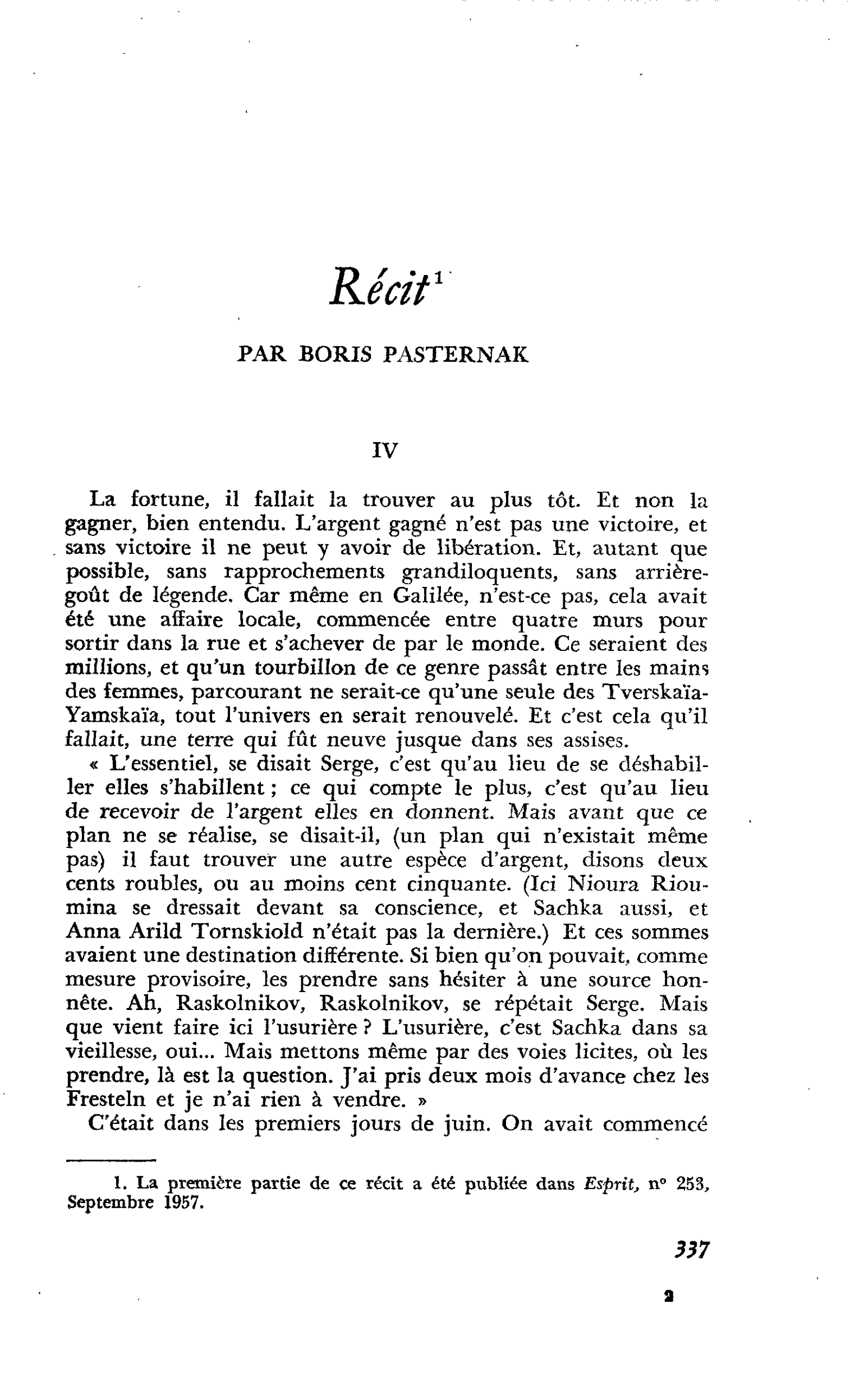Récit