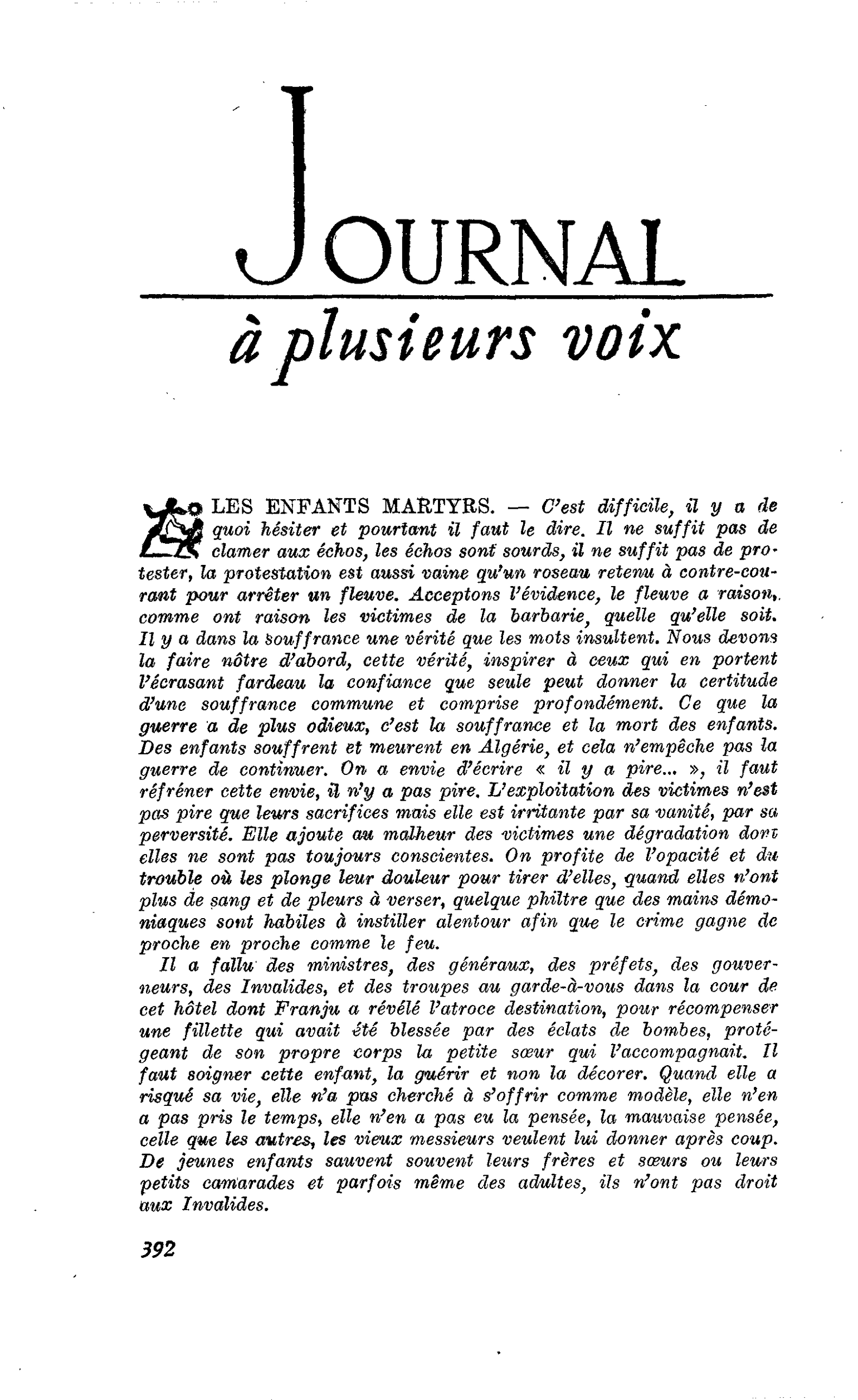 LES ENFANTS MARTYRS