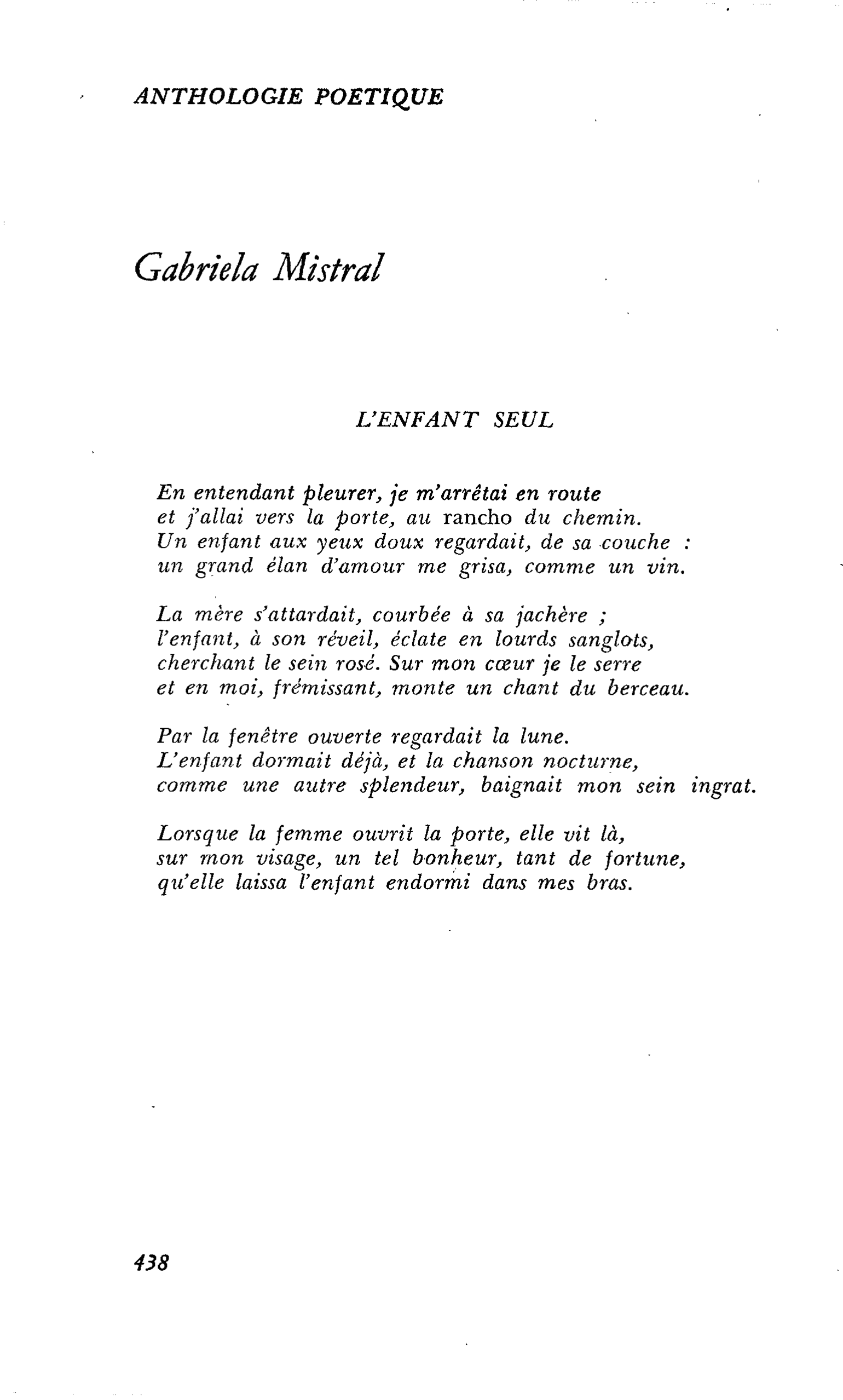 Gabriela Mistral