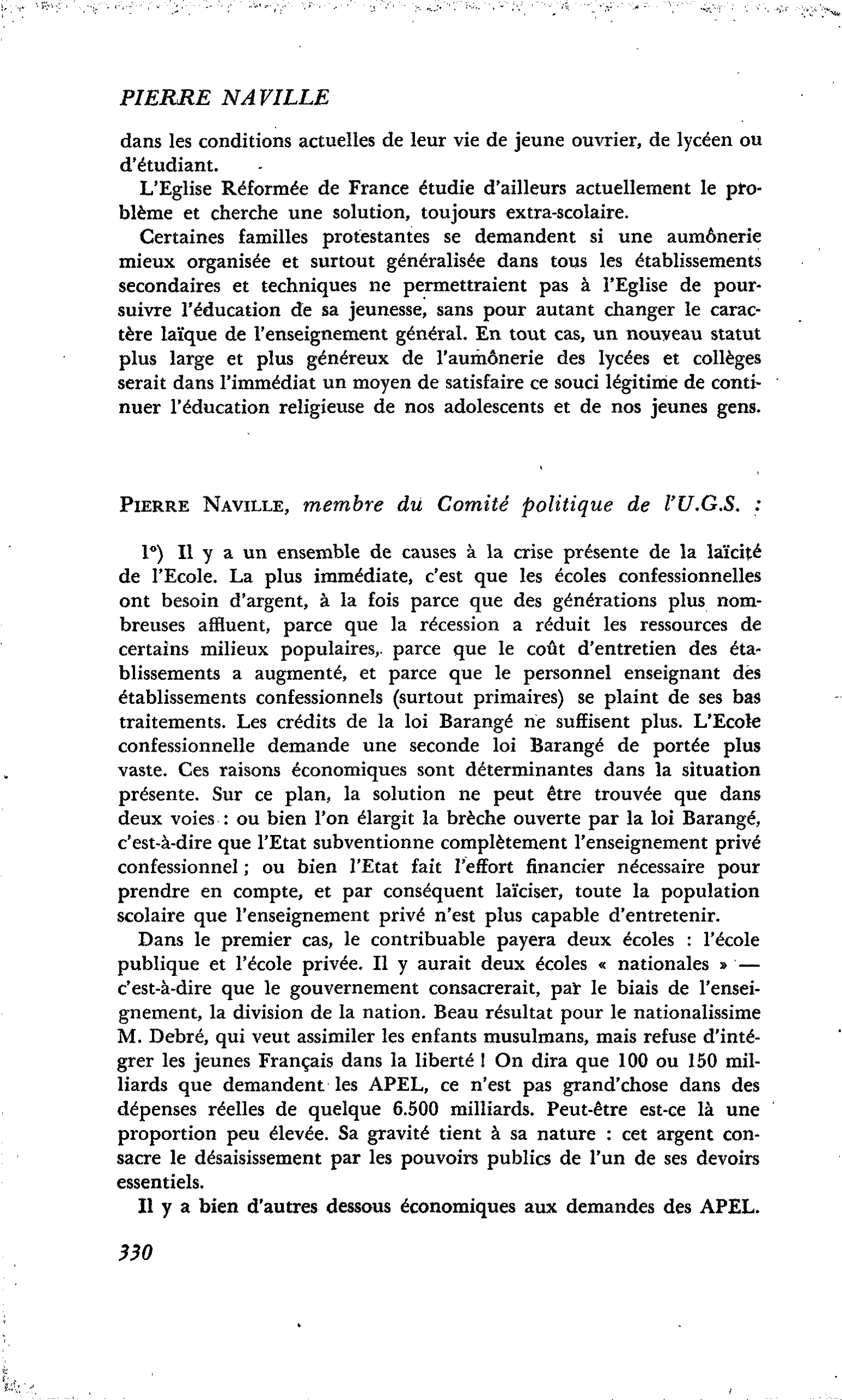 Points de vues : Pierre Naville