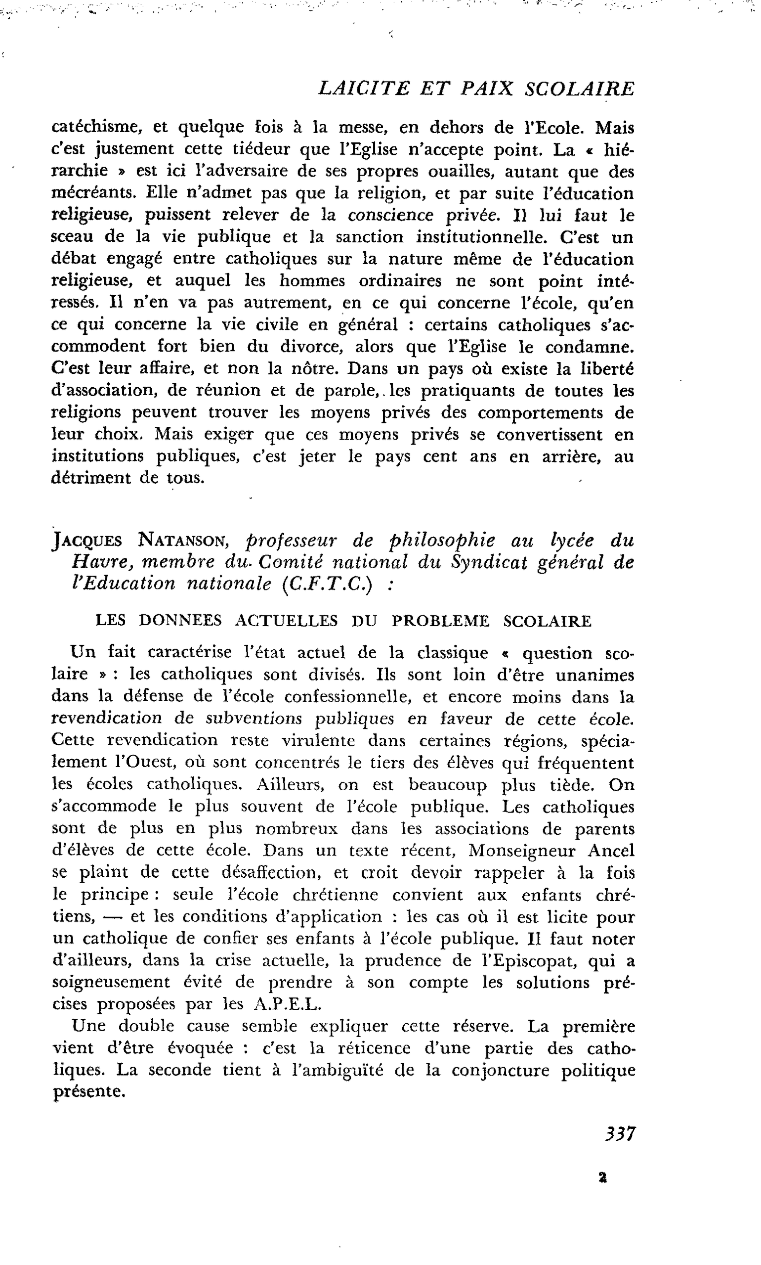 Points de vues : Jacques Natanson