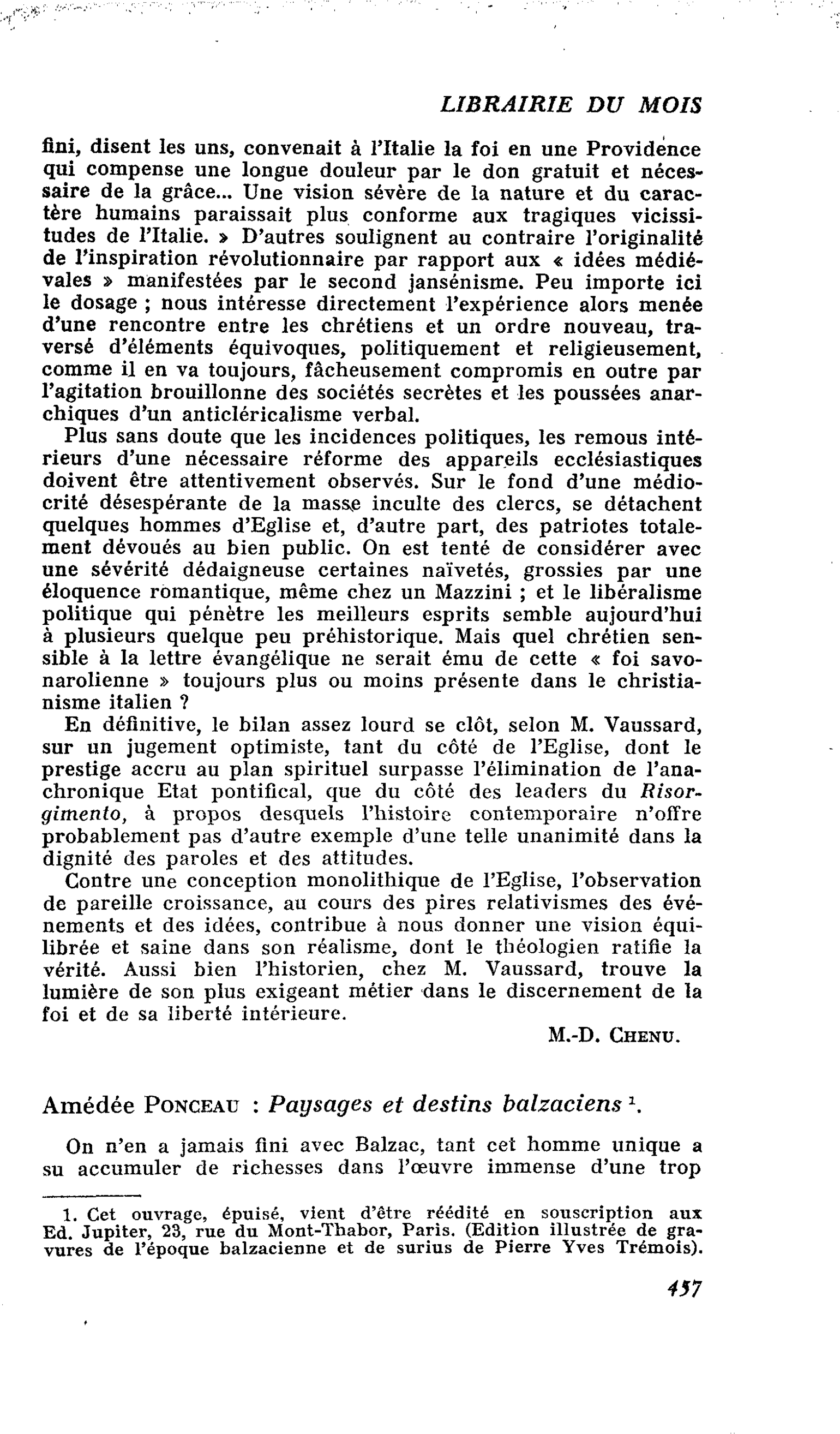 Amédée Ponceau : Paysages et destins balzaciens