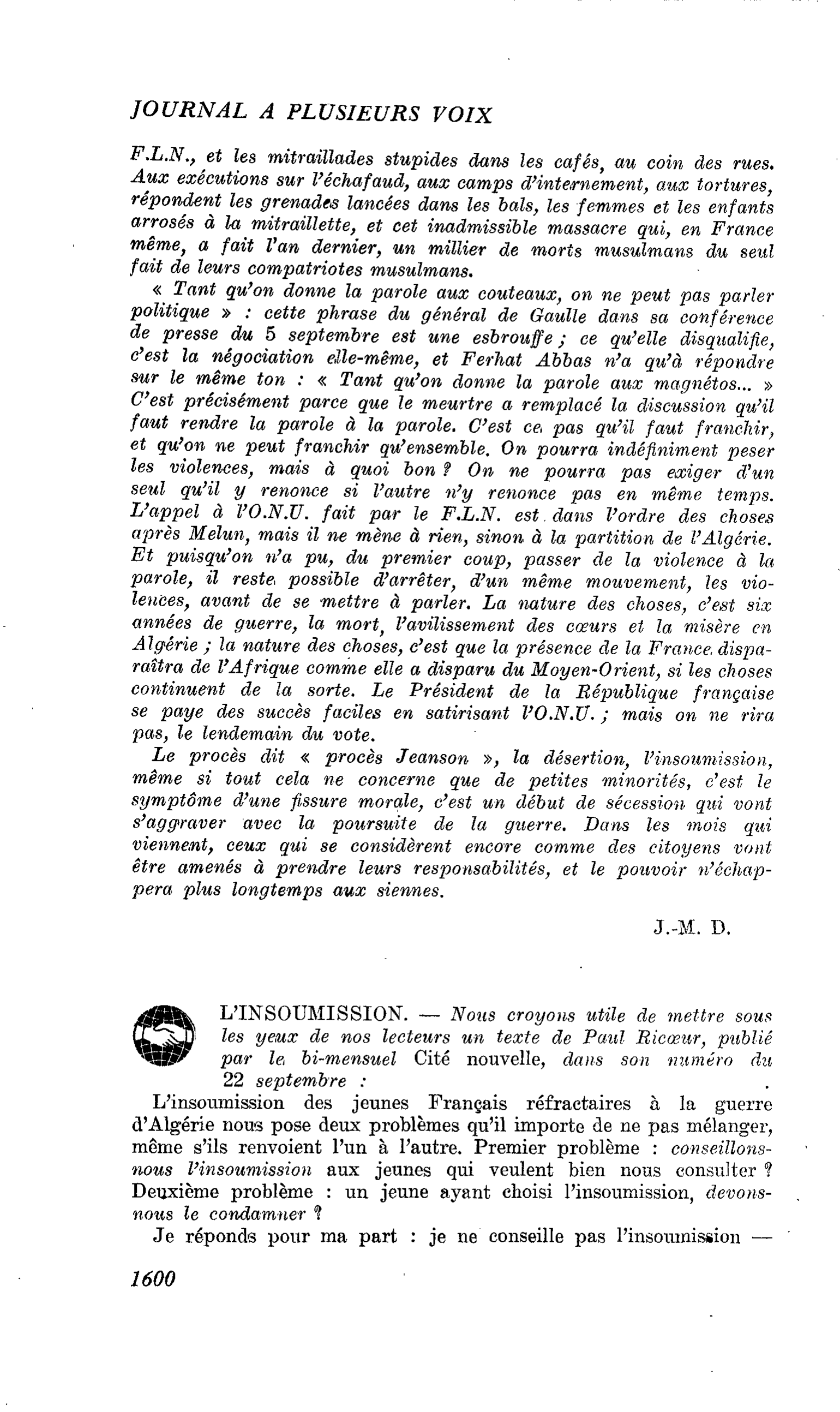 L’insoumission