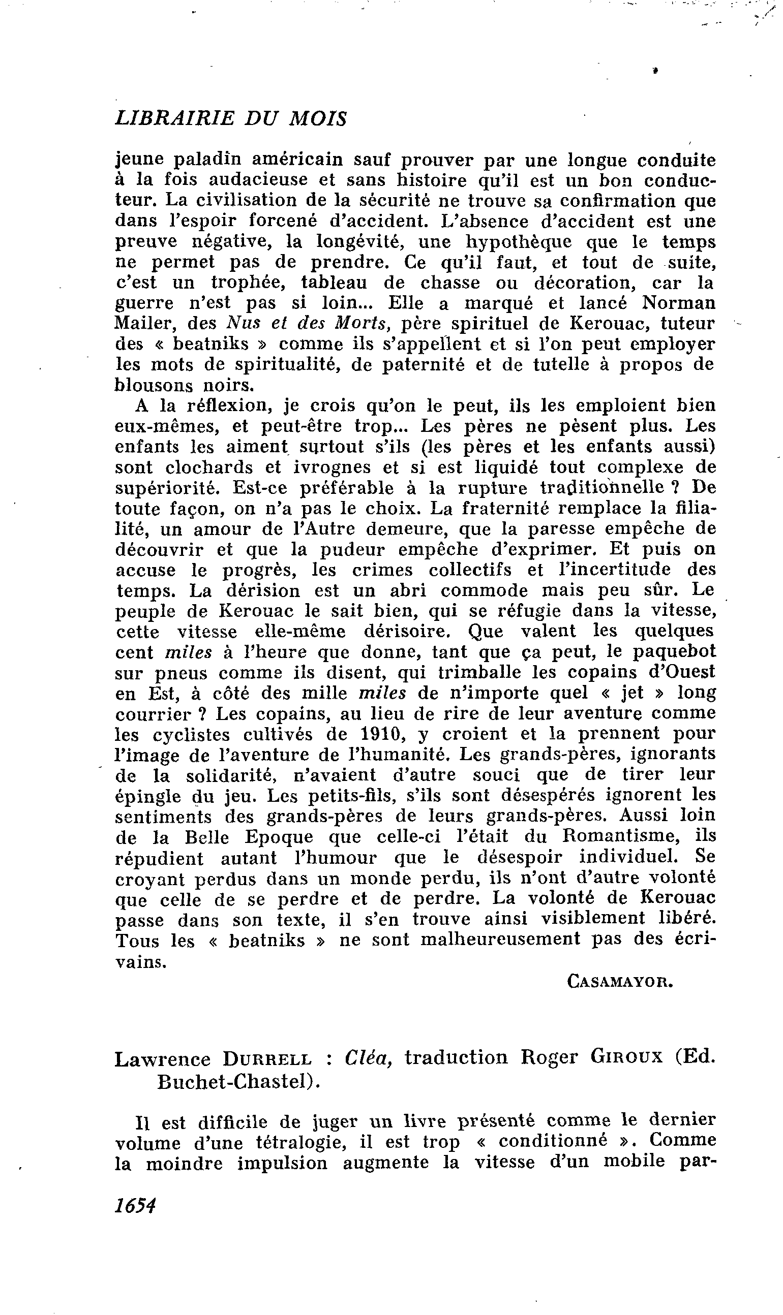 Lawrence Durrell : Cléa