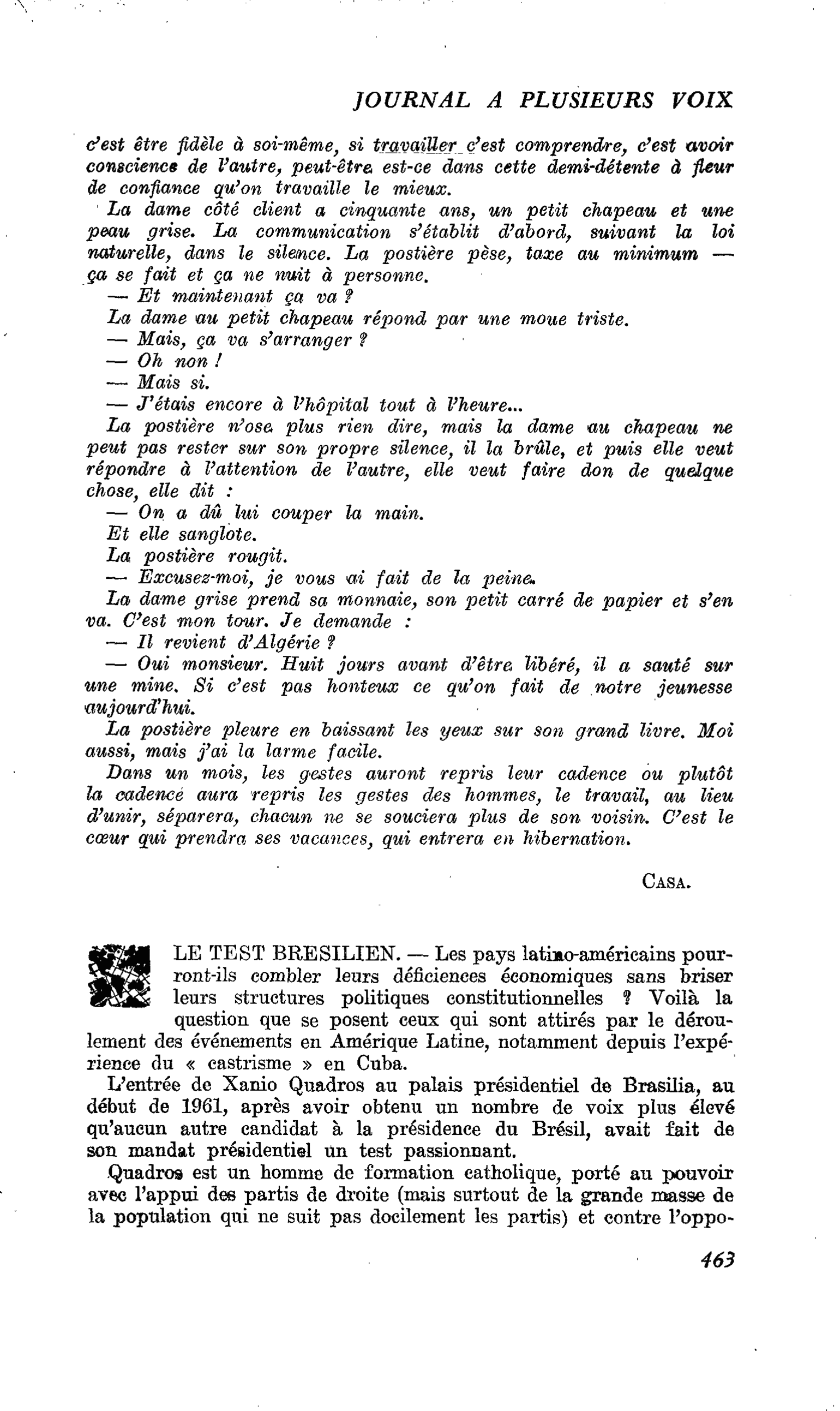 LE TEST BRESILIEN