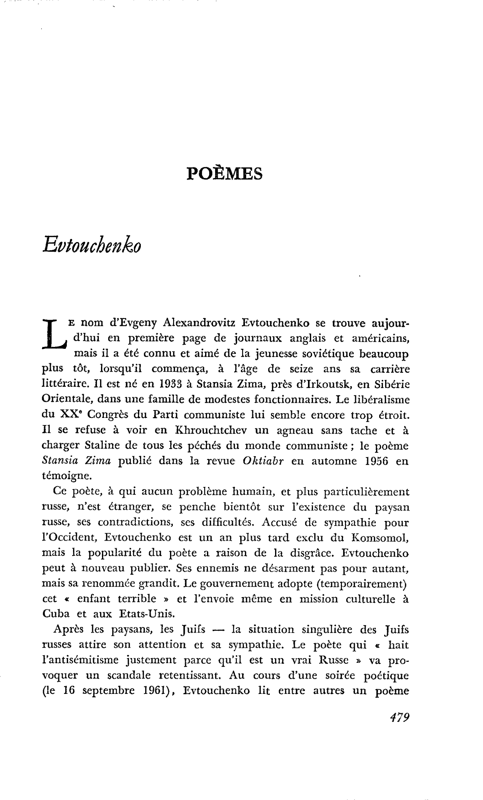 POÈMES