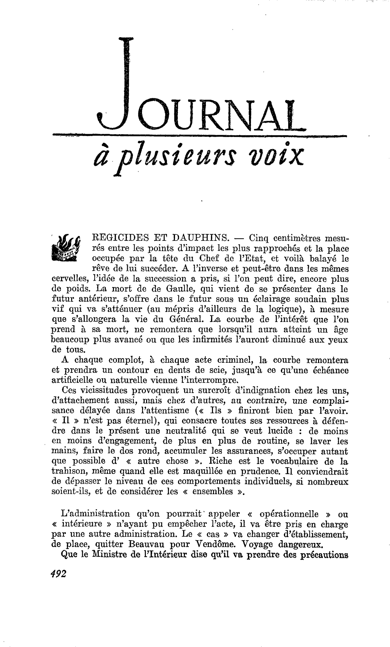REGICIDES ET DAUPHINS