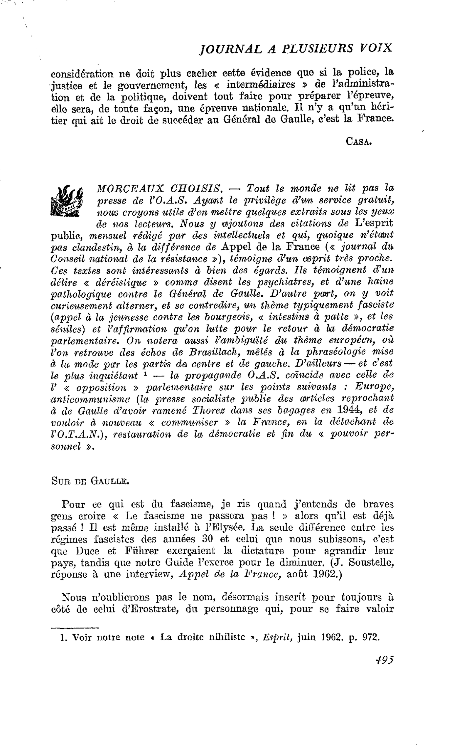 MORCEAUX CHOISIS