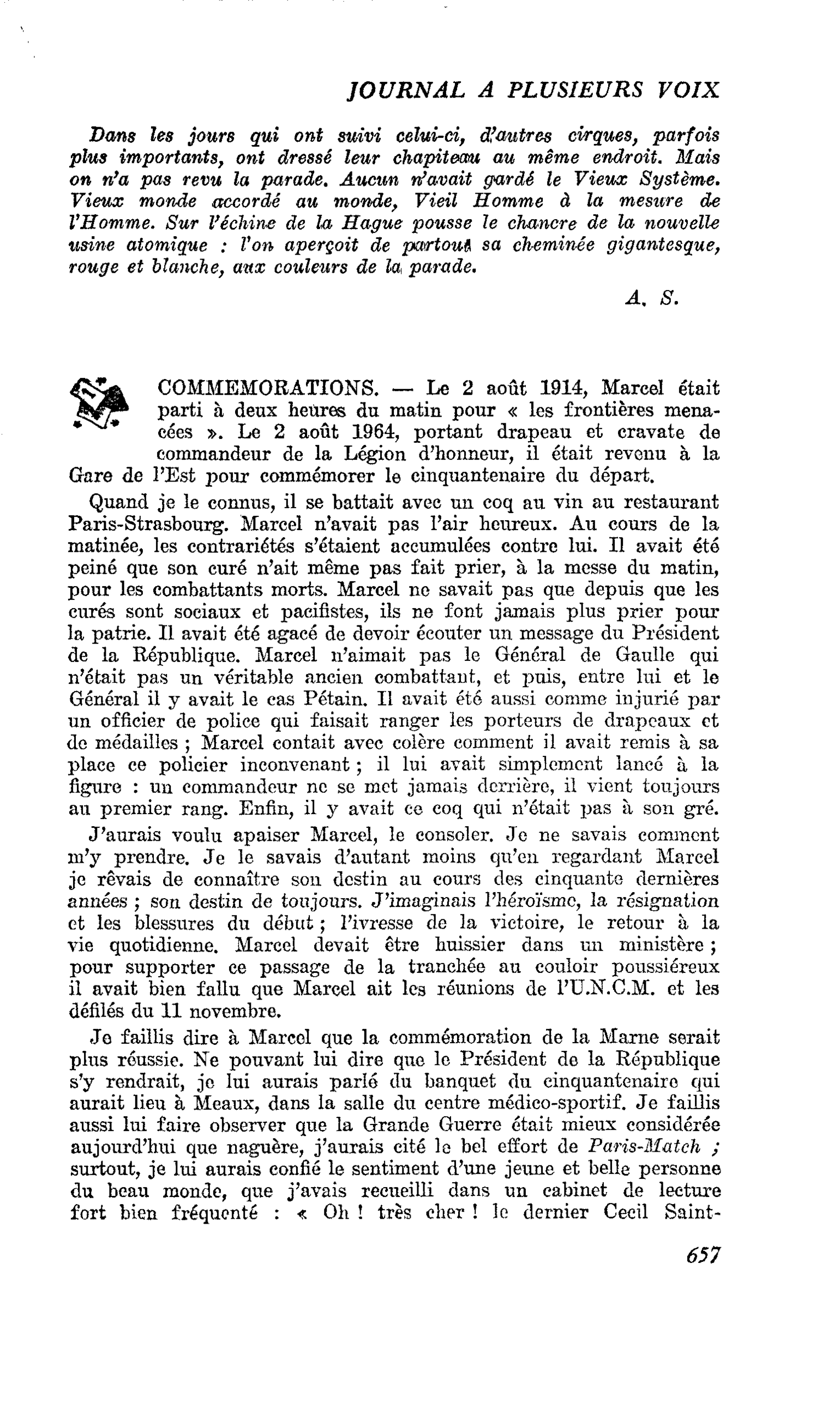 COMMEMORATIONS