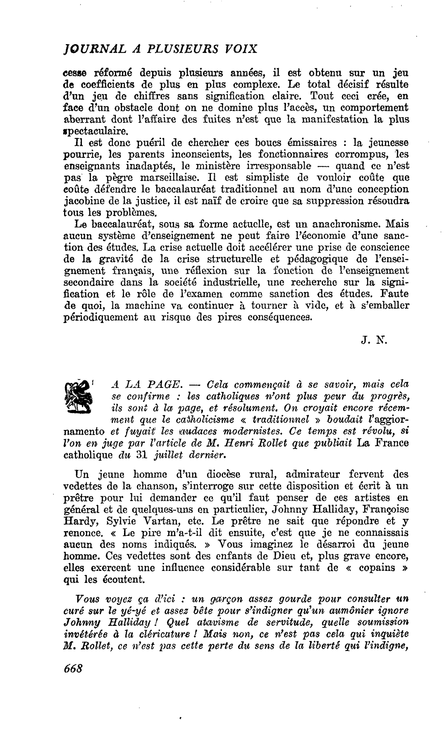 A LA PAGE