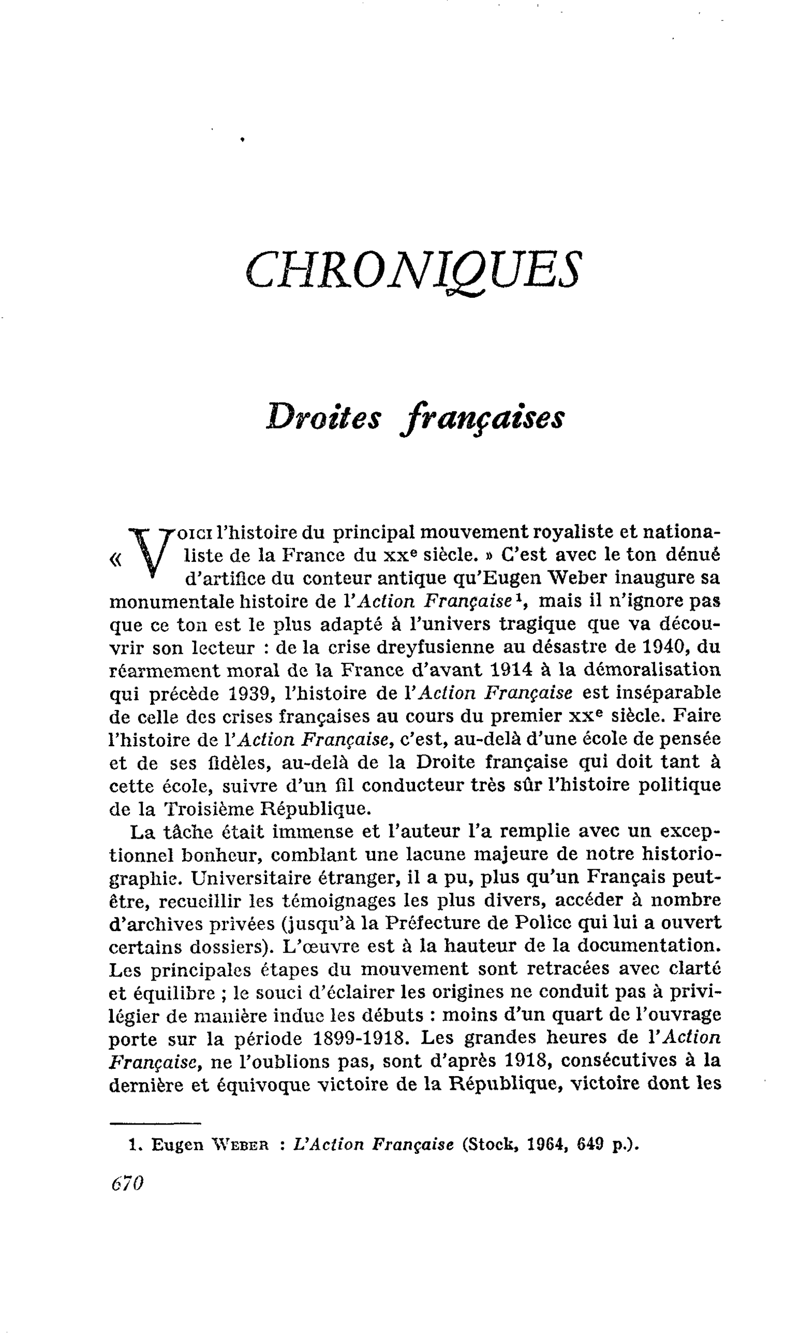 Droites françaises