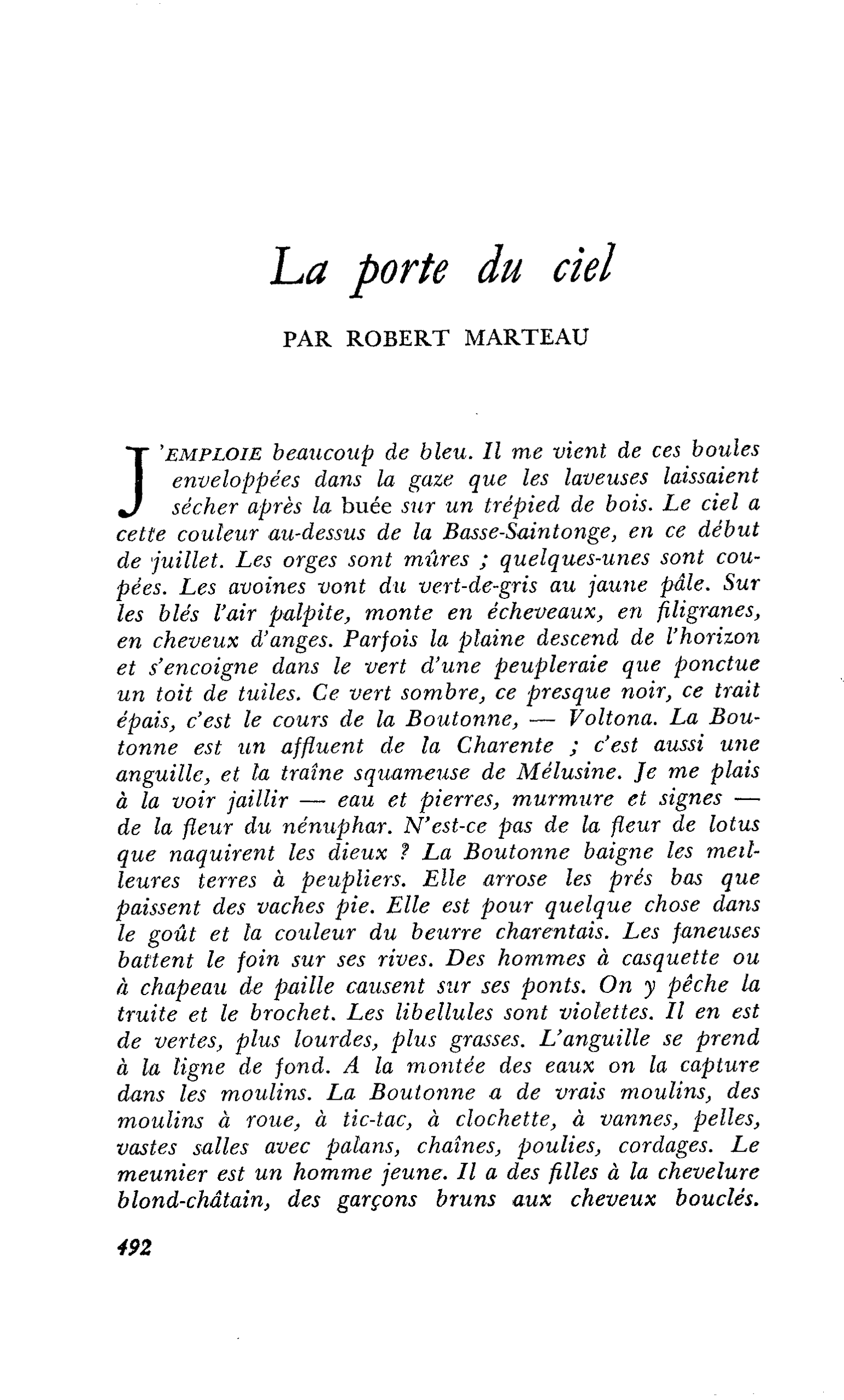 La porte du ciel