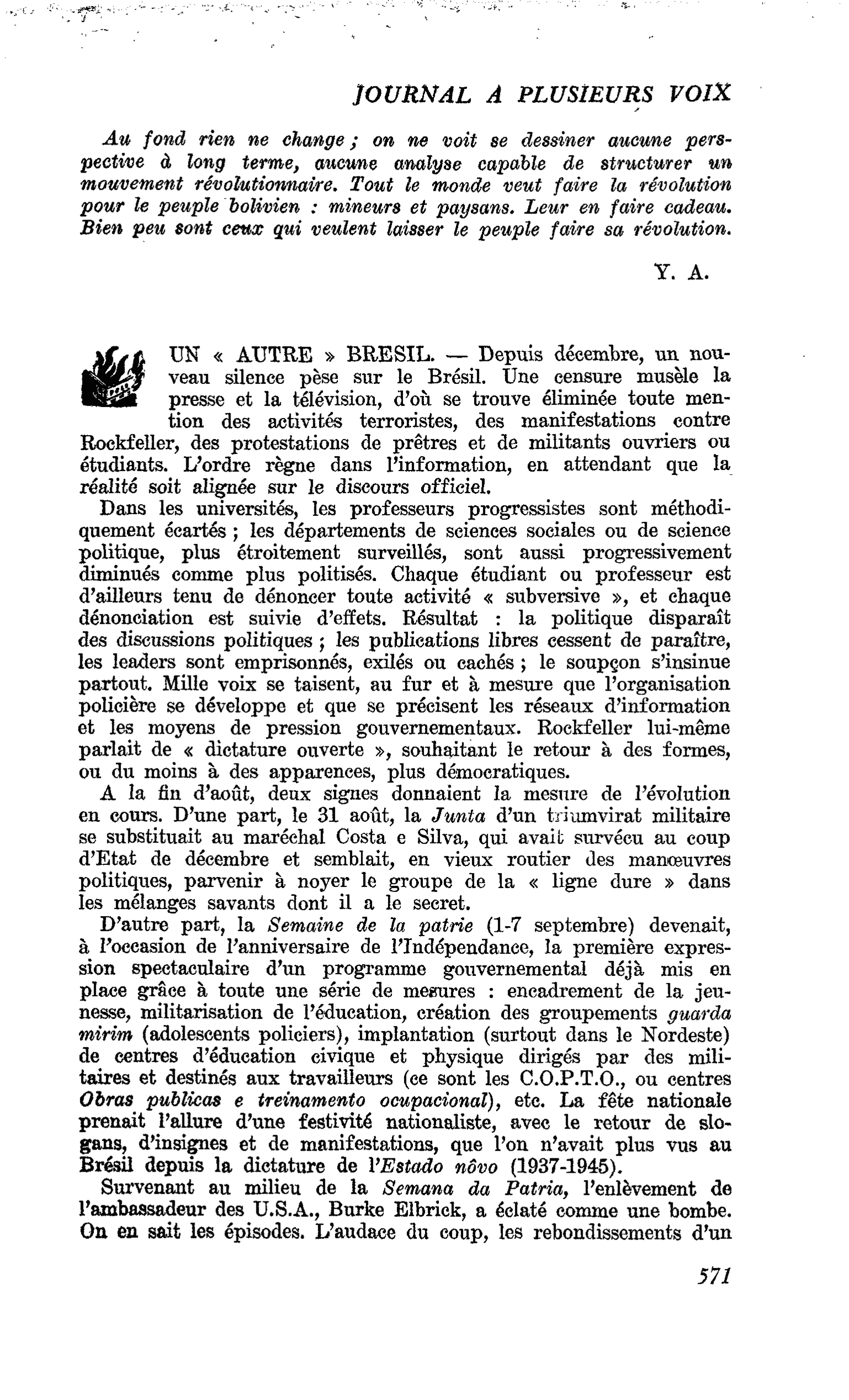 UN « AUTRE » BRESIL