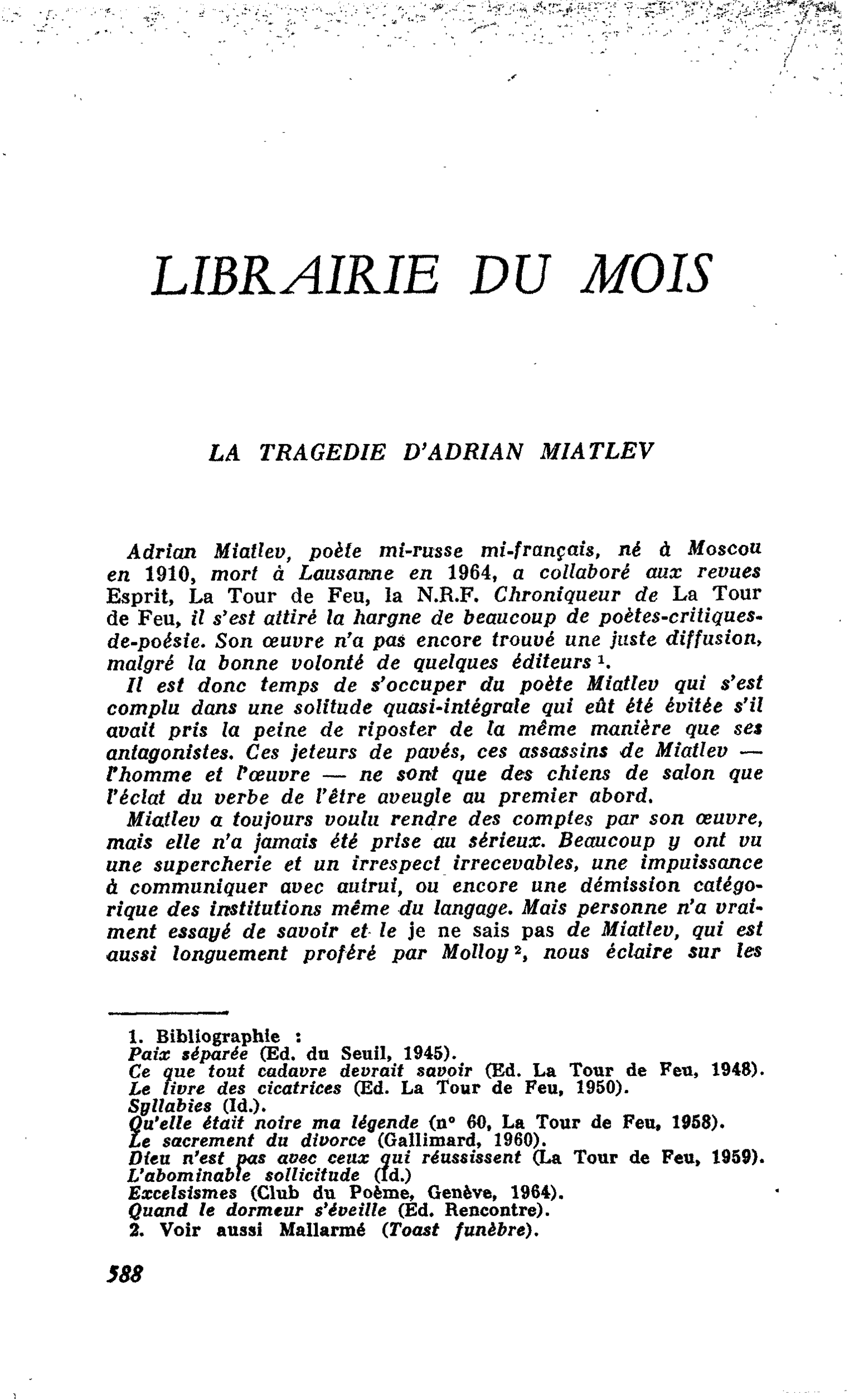 LA TRAGEDIE D’ADRIAN MIATLEV