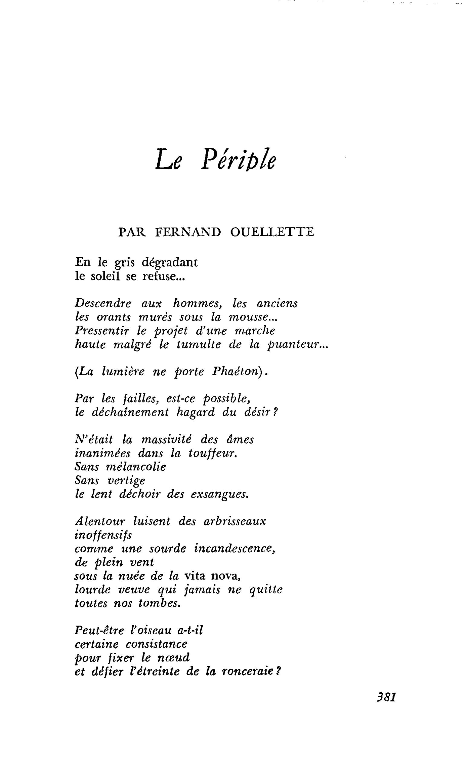 Le Périple