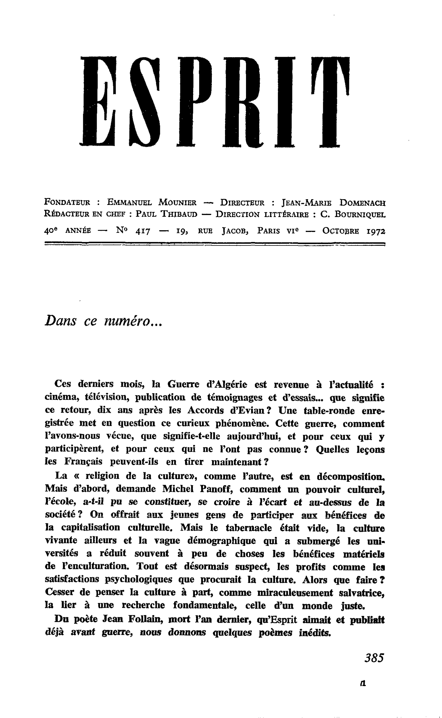 Editorial