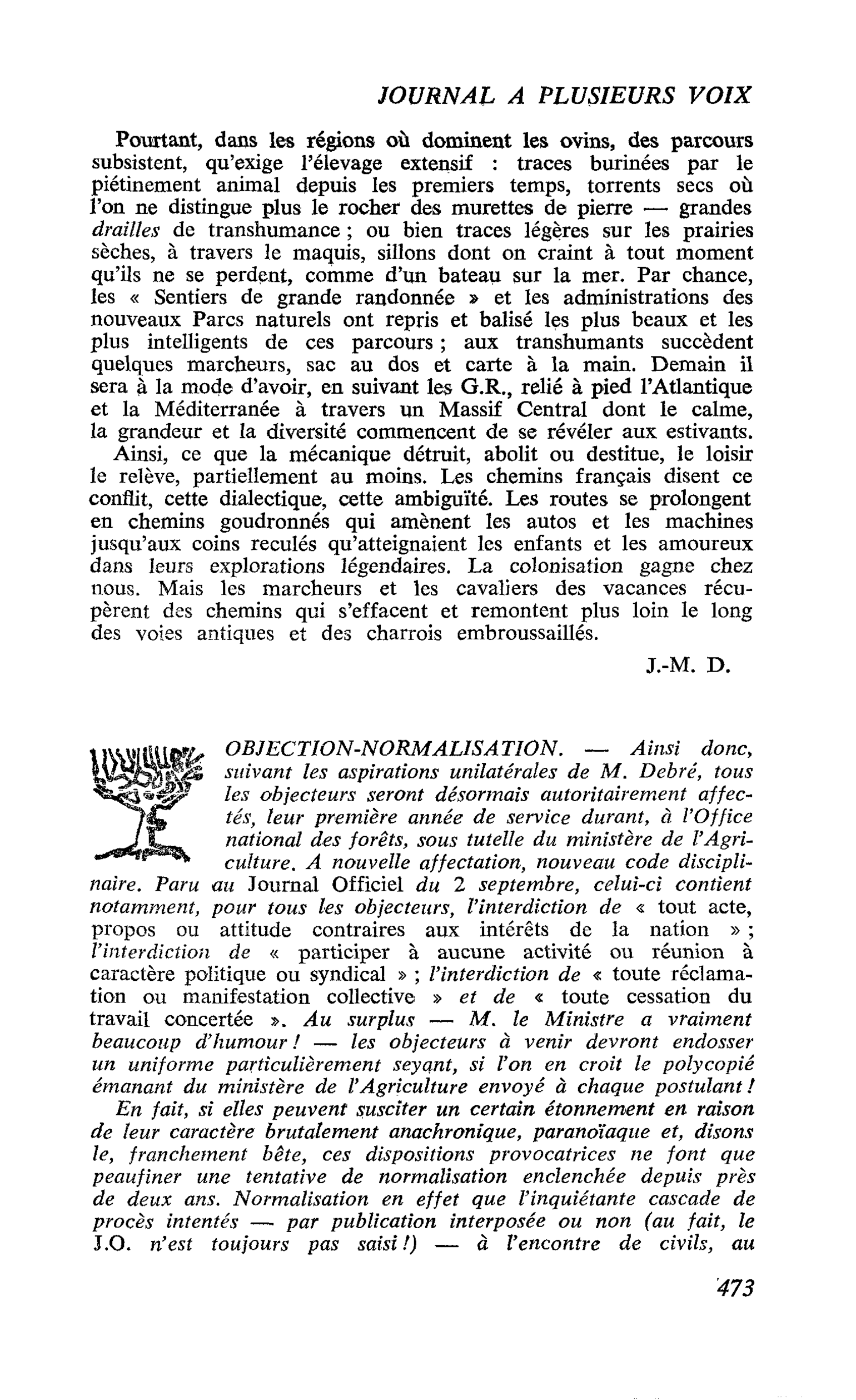 OBJECTION-NORMALISATION