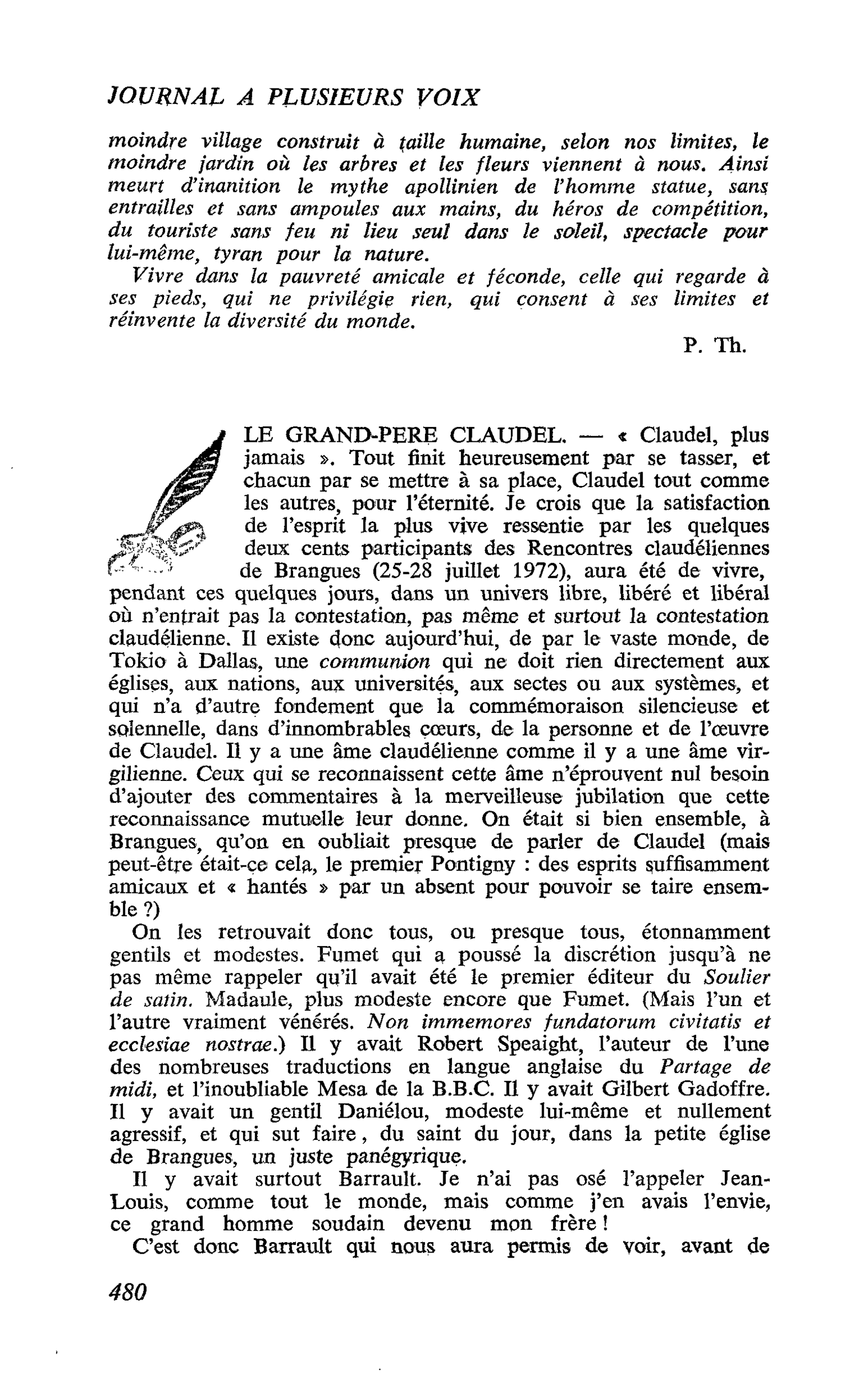 LE GRAND-PERE CLAUDEL