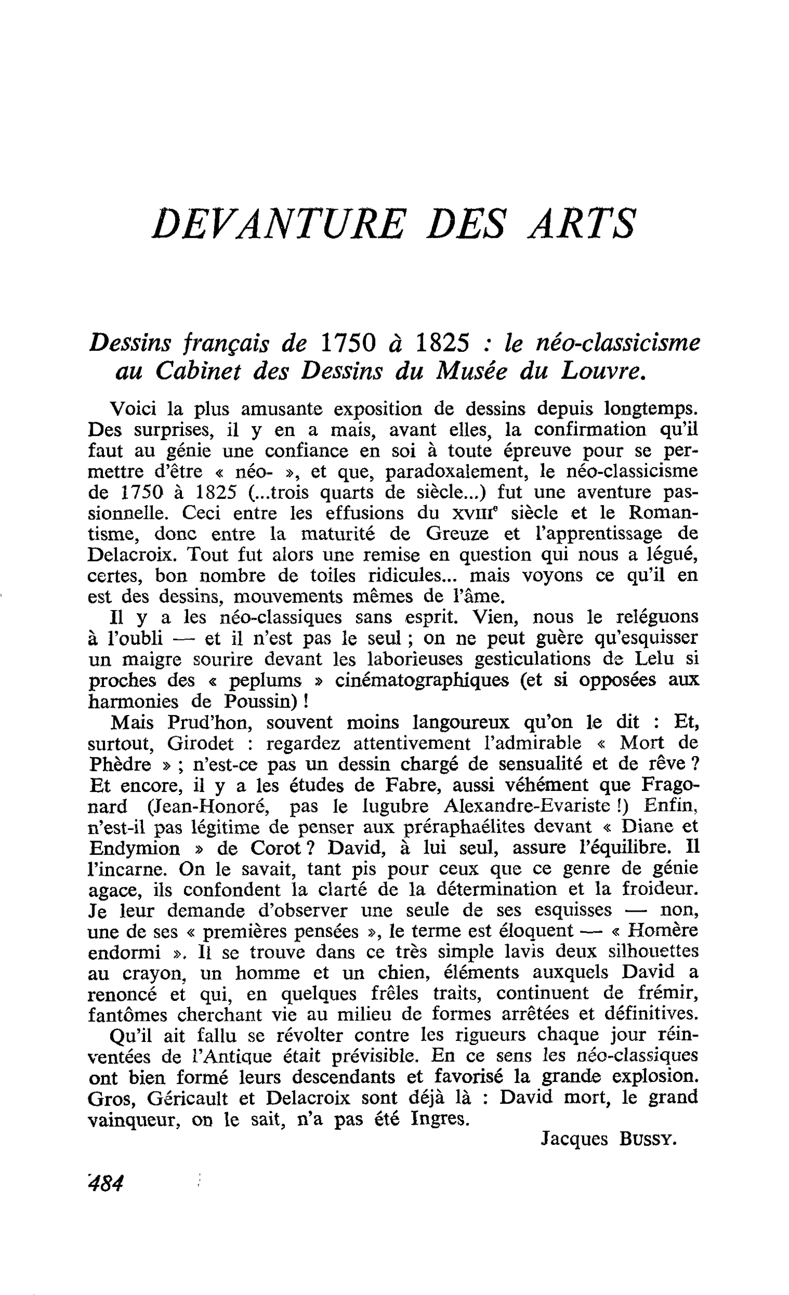 Dessins français de 1750 à 1825 : le néo-classicisme au Cabinet des Dessins du Musée du Louvre