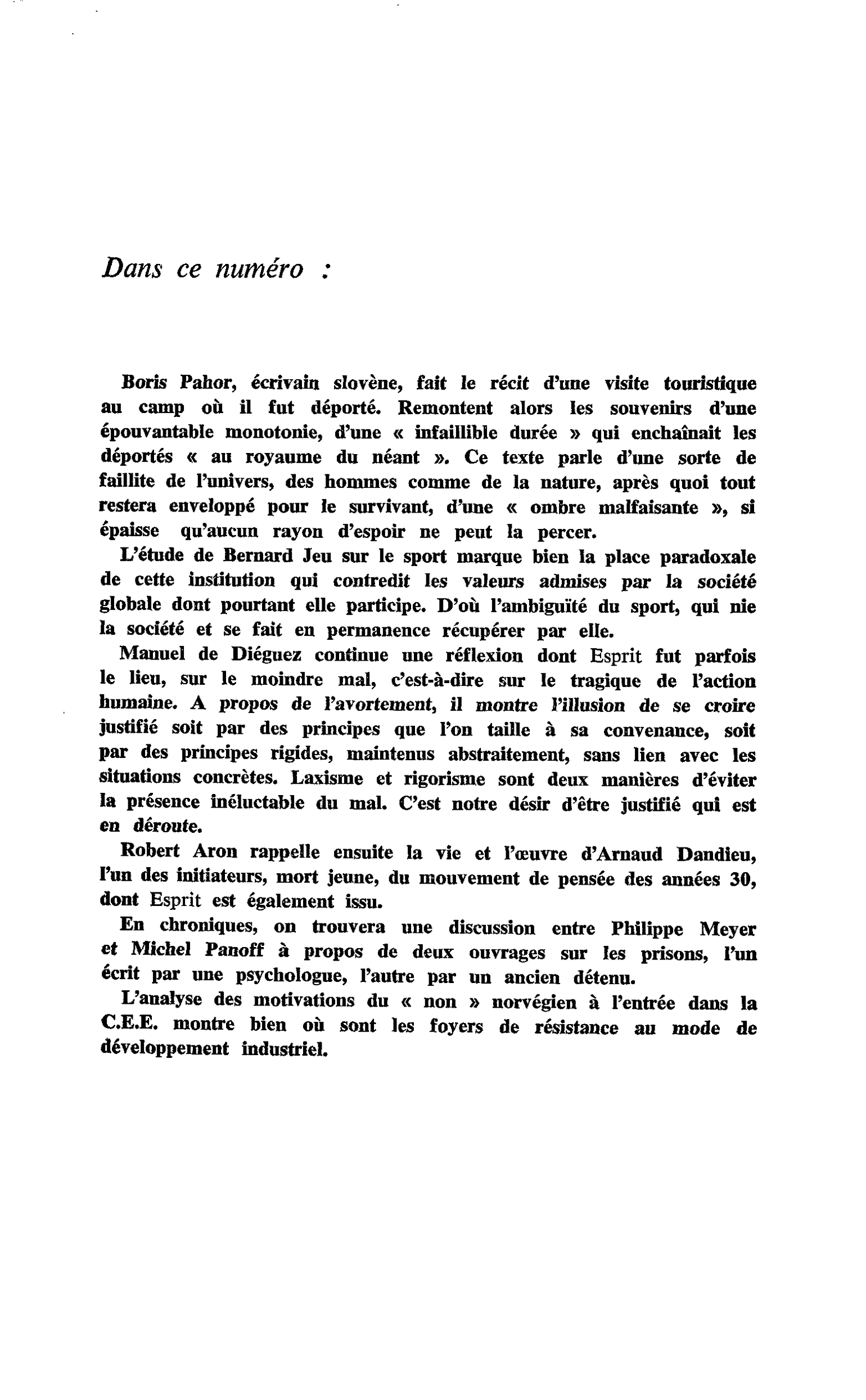 Dans ce numéro…