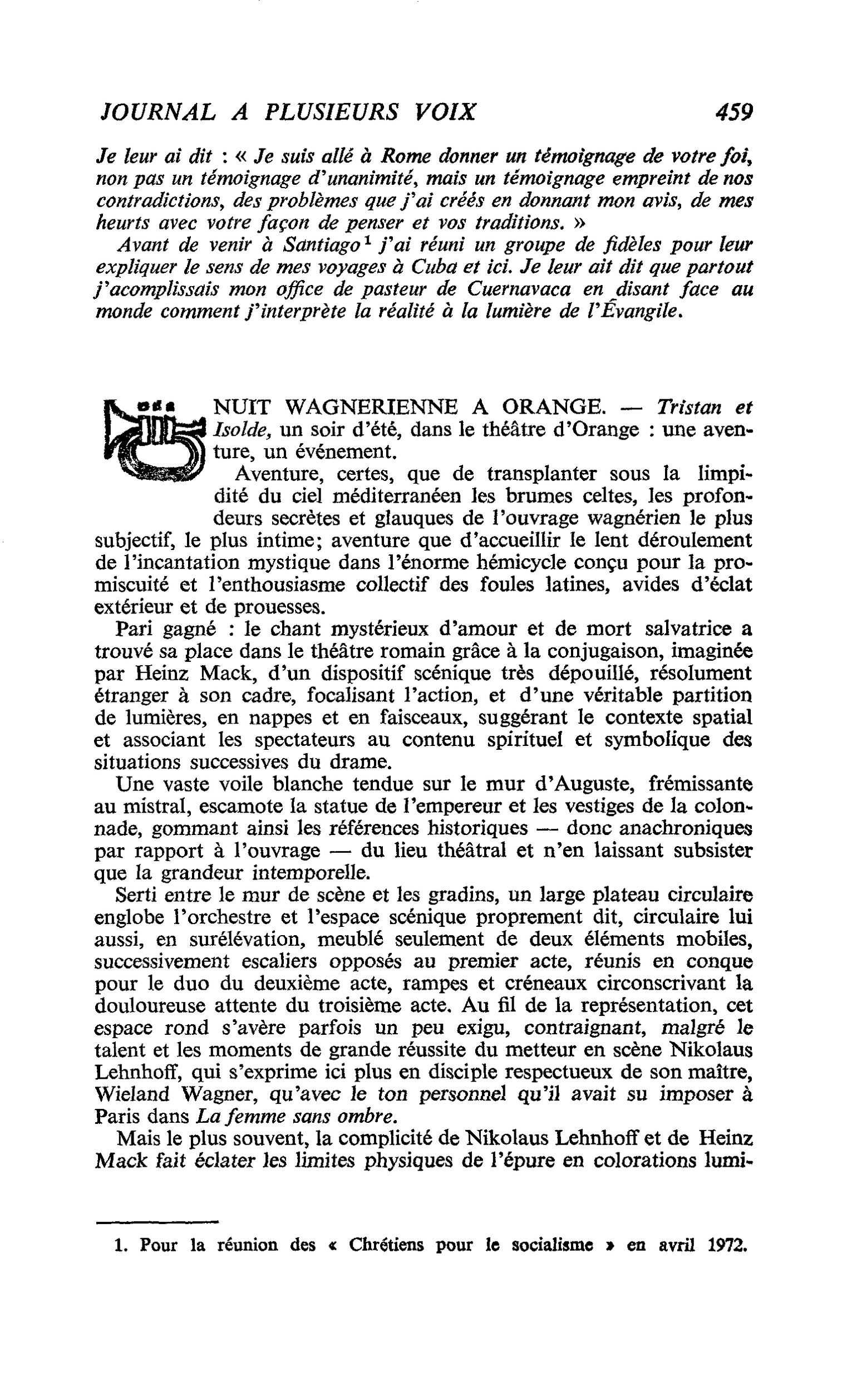 NUIT WAGNERIENNE A ORANGE