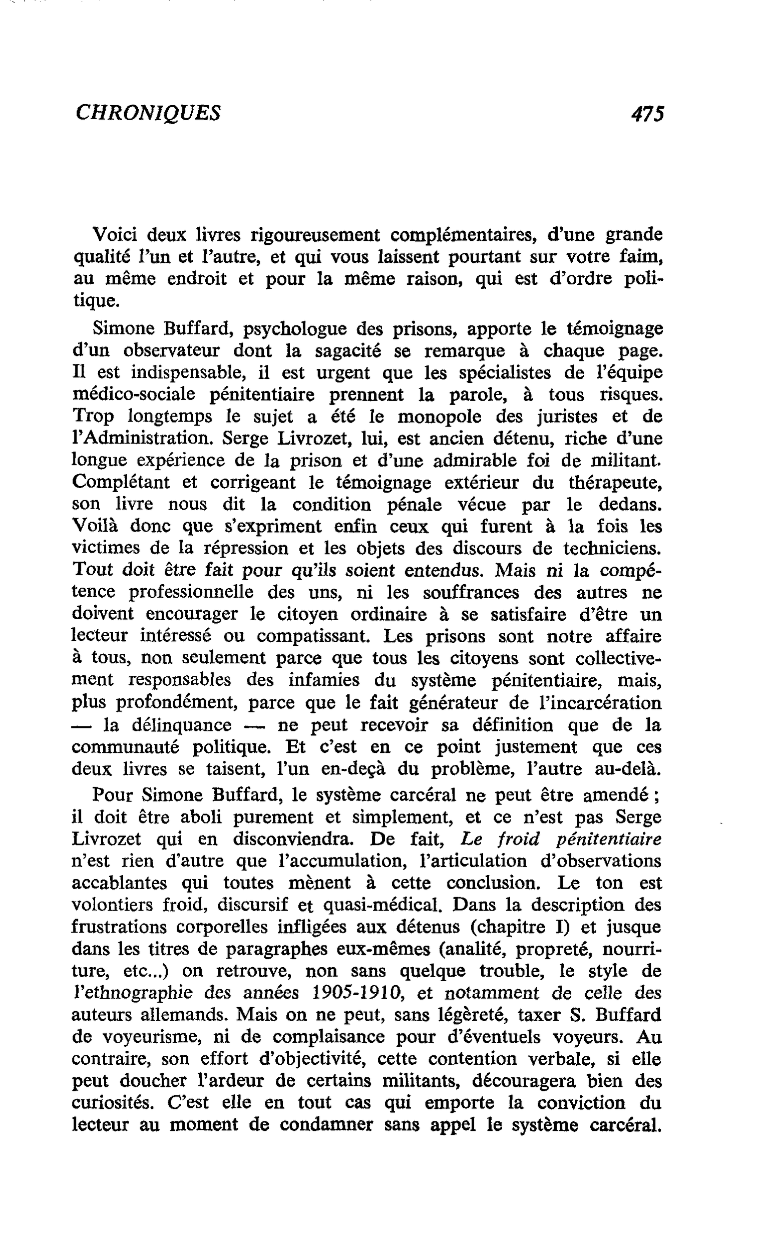 Prison et société