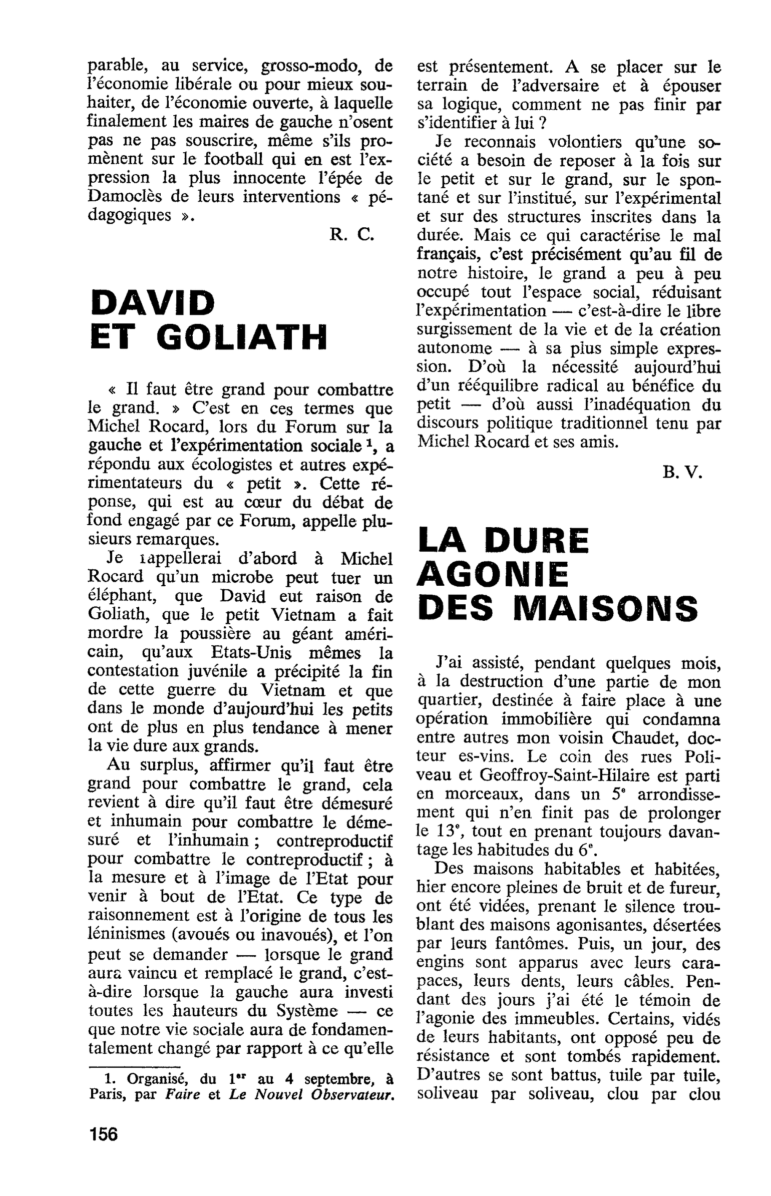 LA DURE AGONIE DES MAISONS