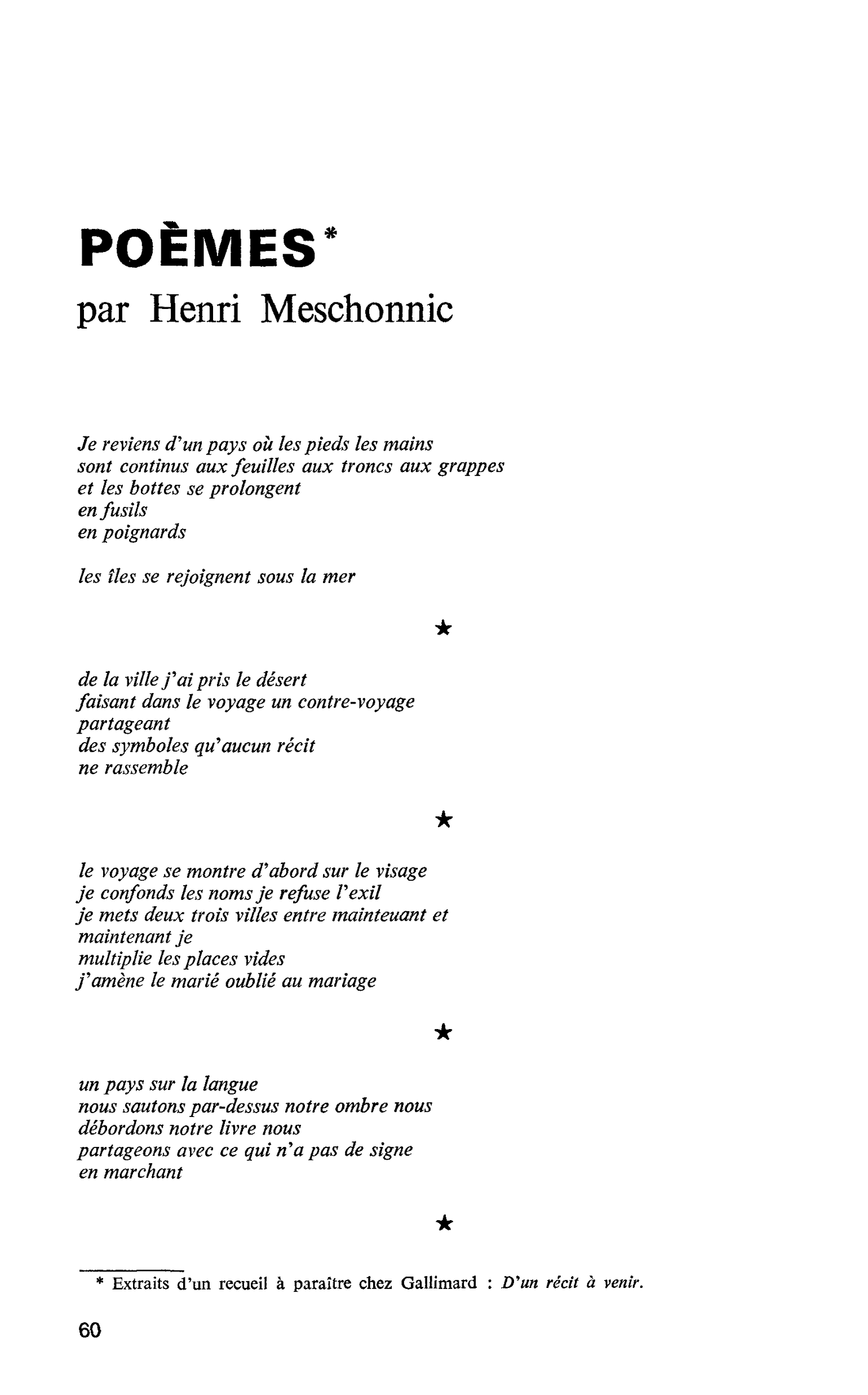 POÈMES