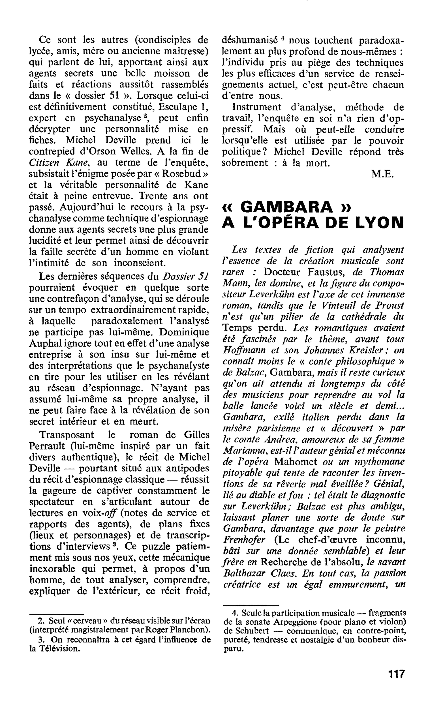 « GAMBARA » A L’OPÉRA DE LYON