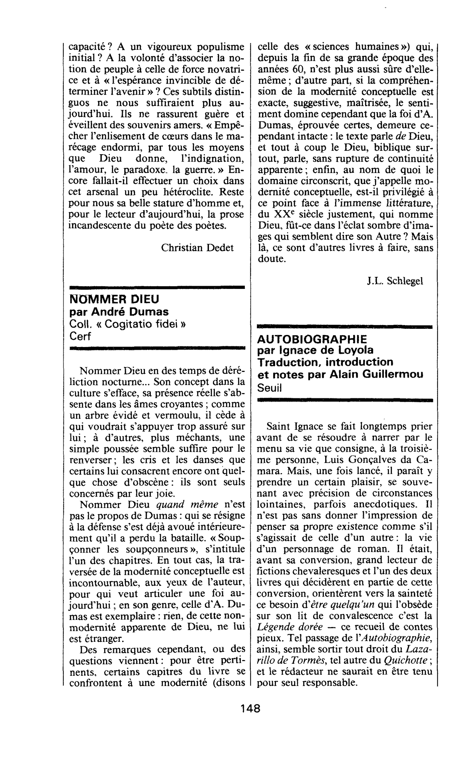 AUTOBIOGRAPHIE par Ignace de Loyola
