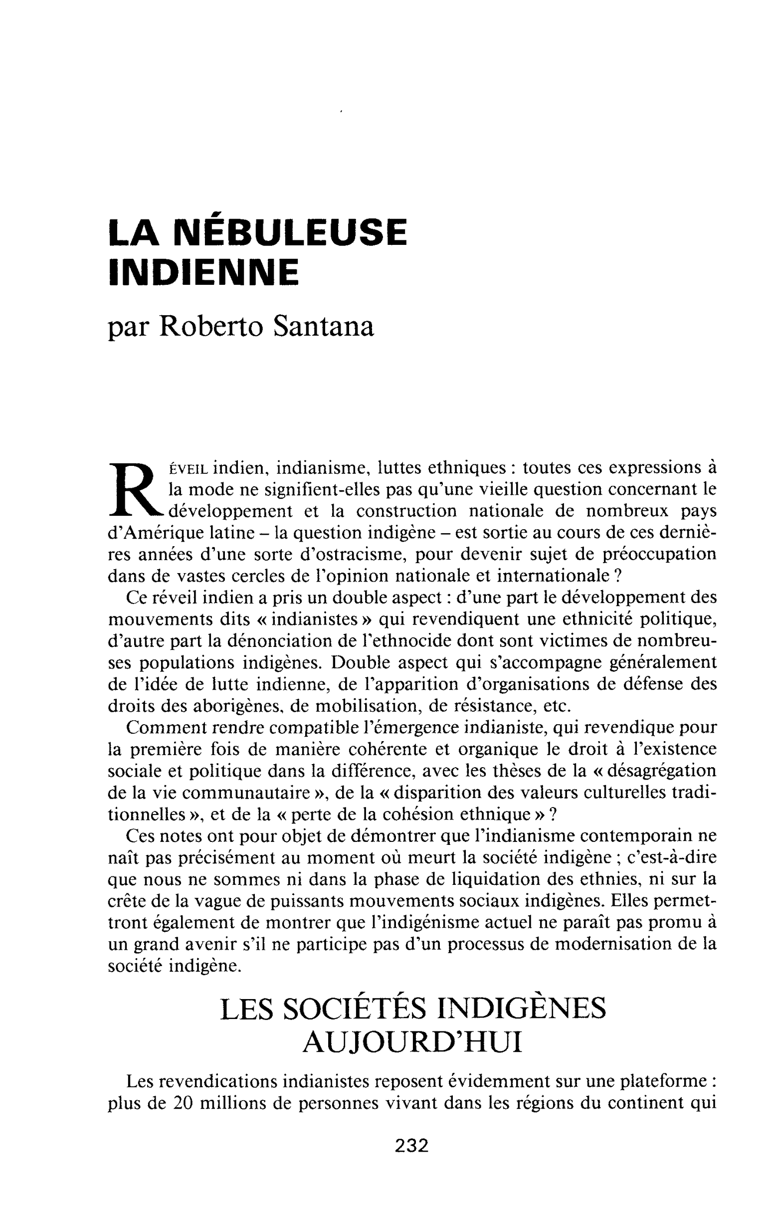 LA NÉBULEUSE INDIENNE