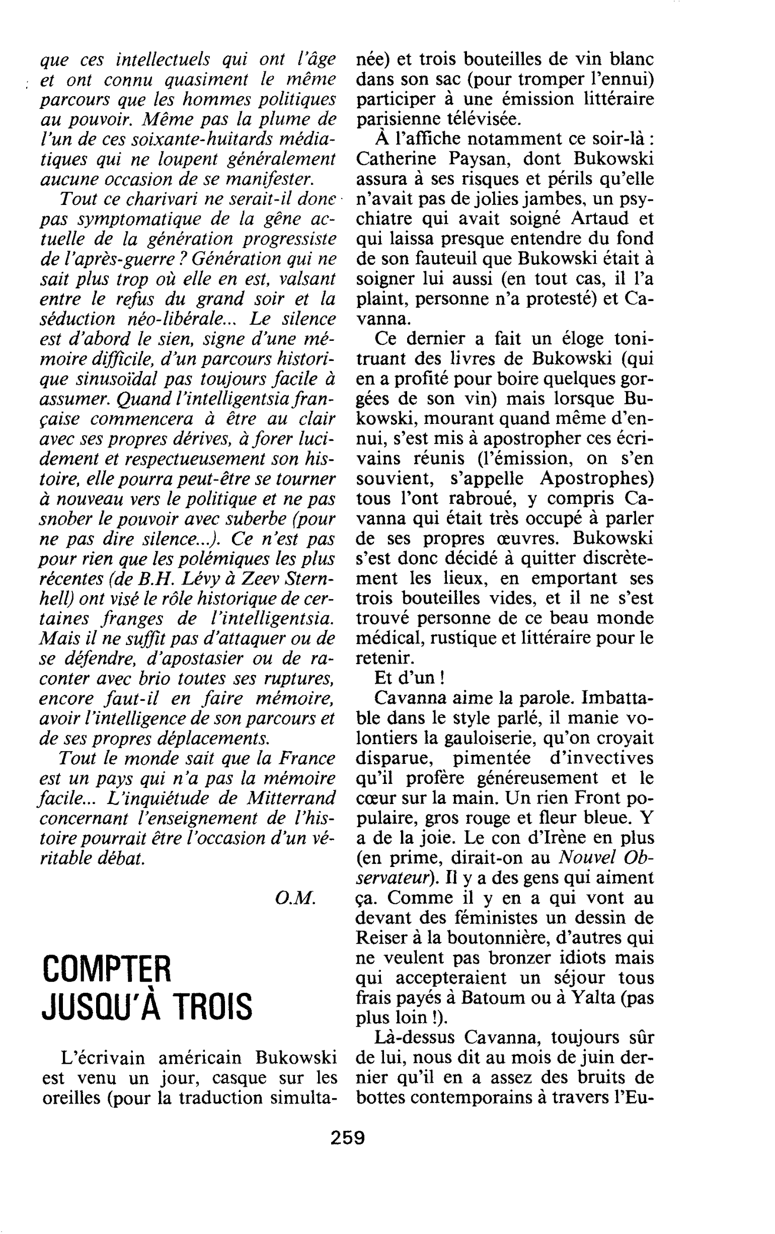 COMPTER JUSQU’À TROIS