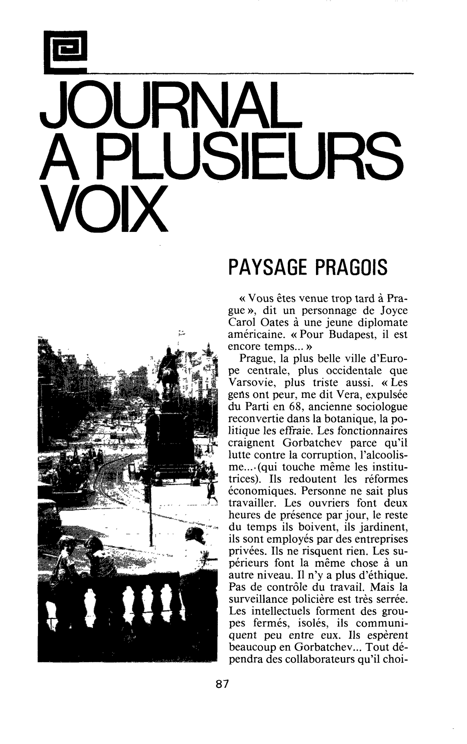 PAYSAGE PRAGOIS