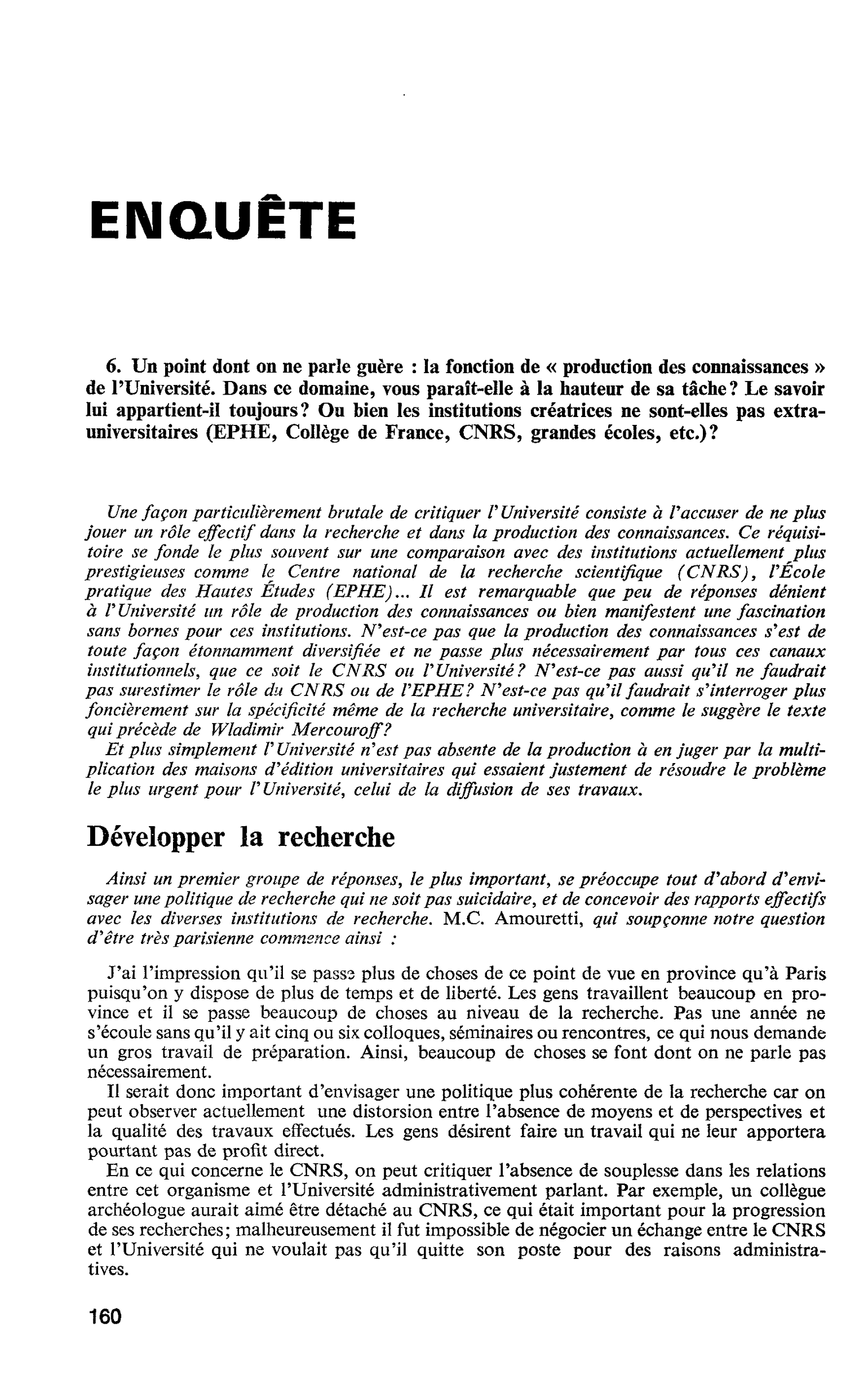 ENQUÊTE
