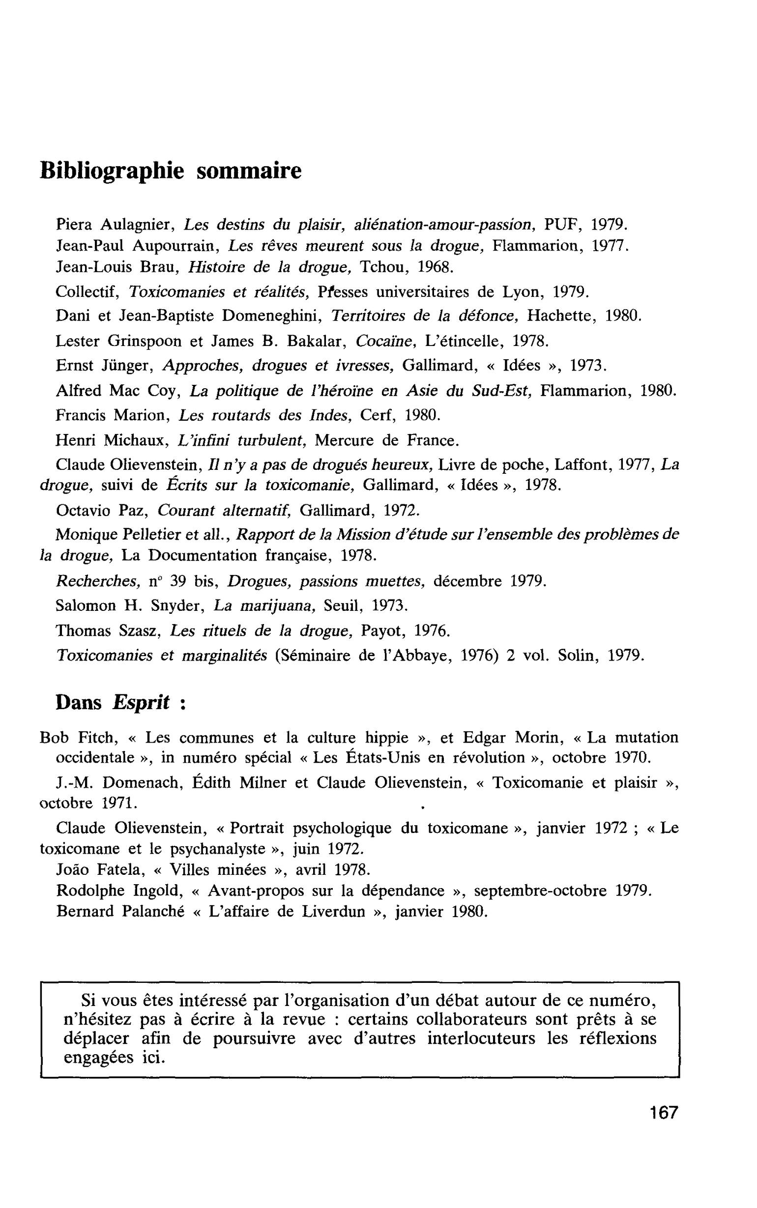 Bibliographie sommaire