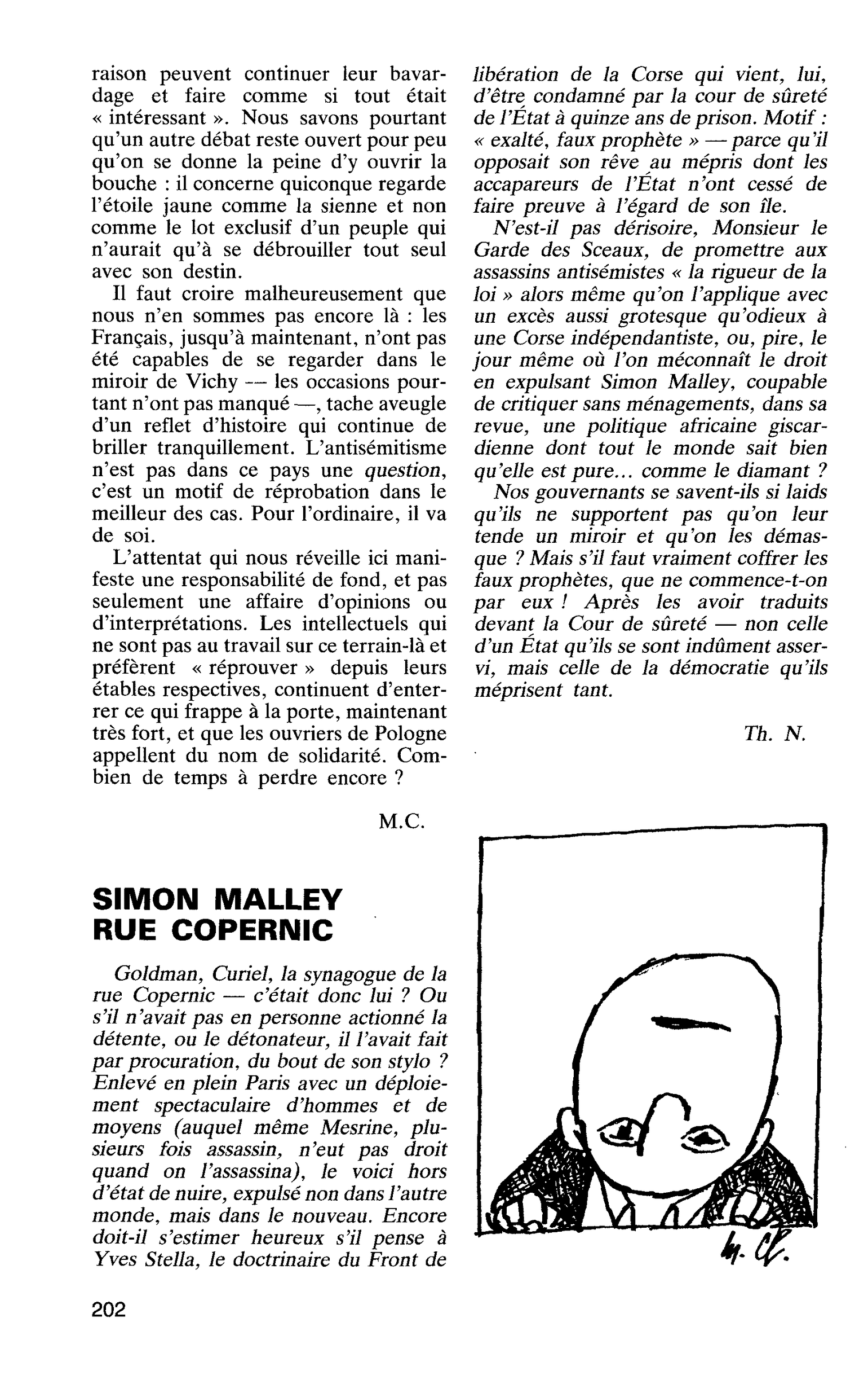 SIMON MALLEY RUE COPERNIC