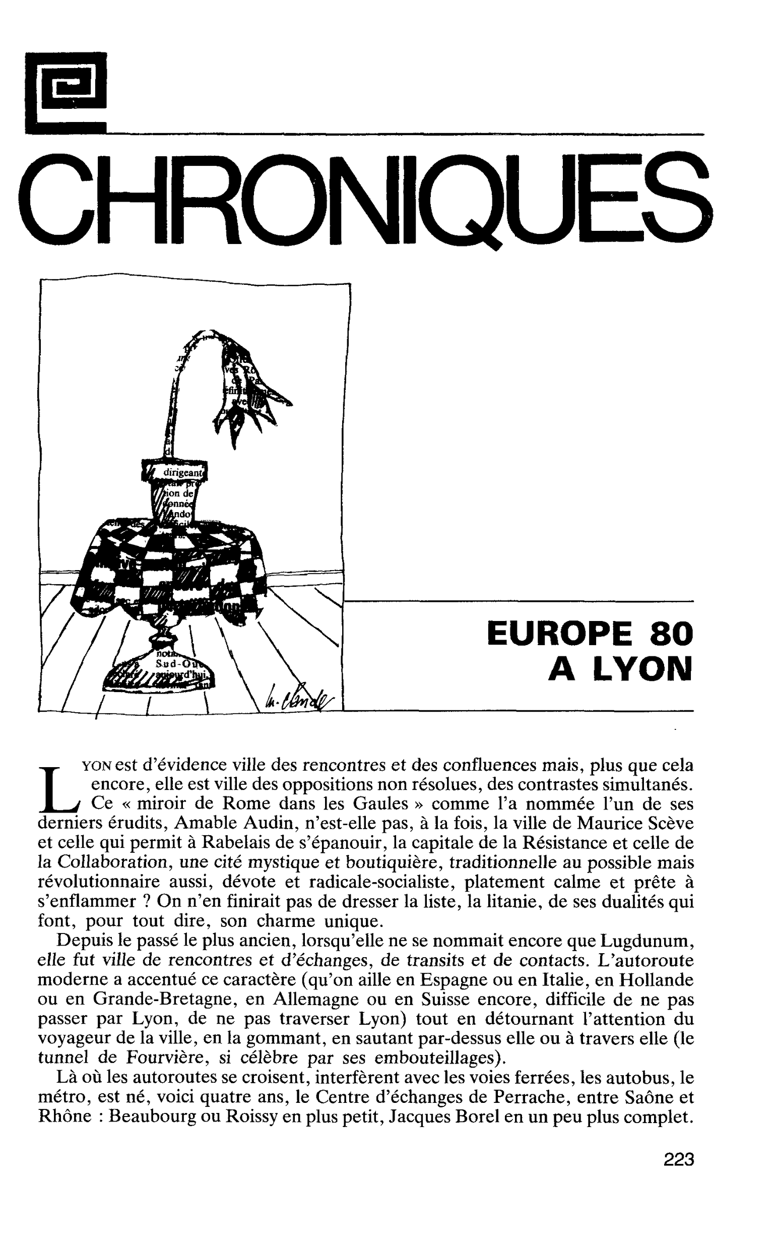 EUROPE 80 A LYON